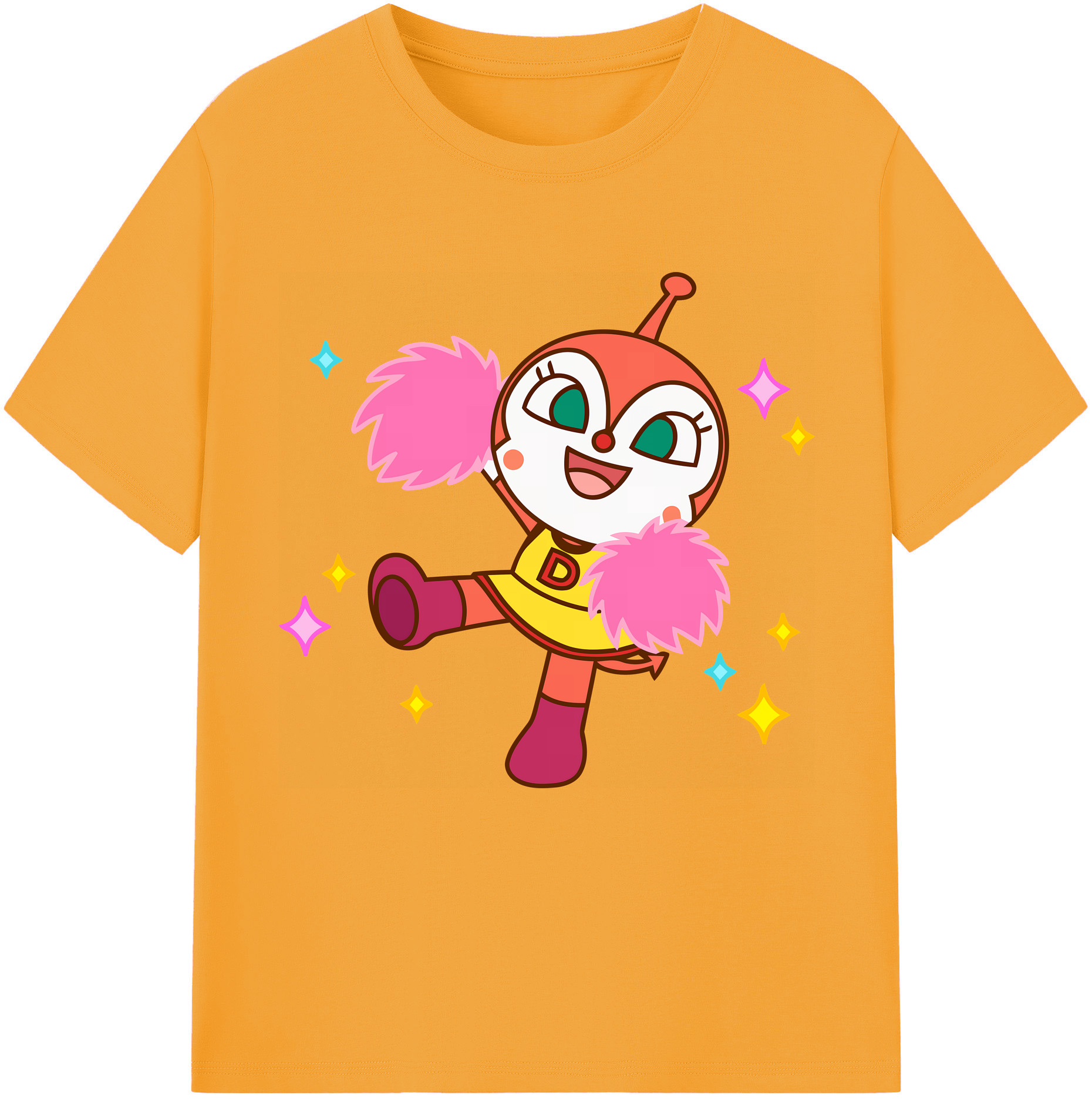 （画像用） アンパンマン Anpanman レディースカジュアルプリントTシャツ（綿100％）