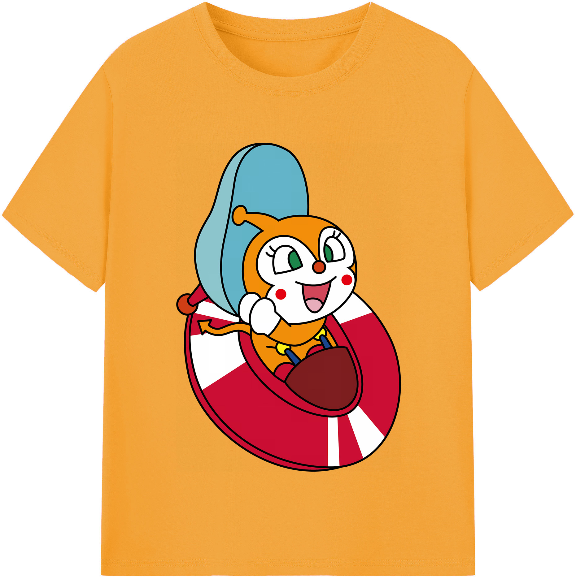 （画像用） アンパンマン Anpanman レディースカジュアルプリントTシャツ（綿100％）