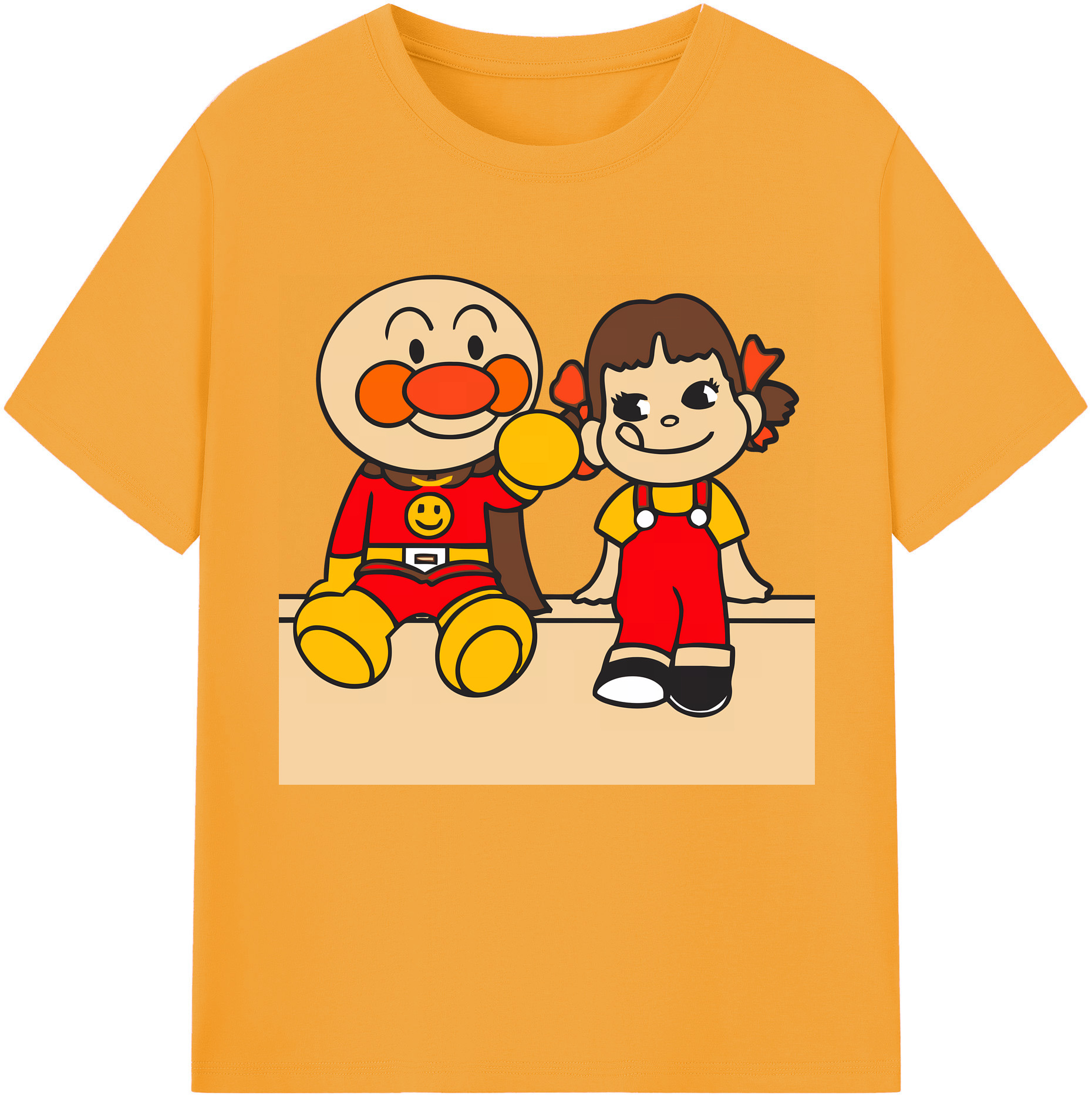 （画像用） アンパンマン Anpanman レディースカジュアルプリントTシャツ（綿100％）