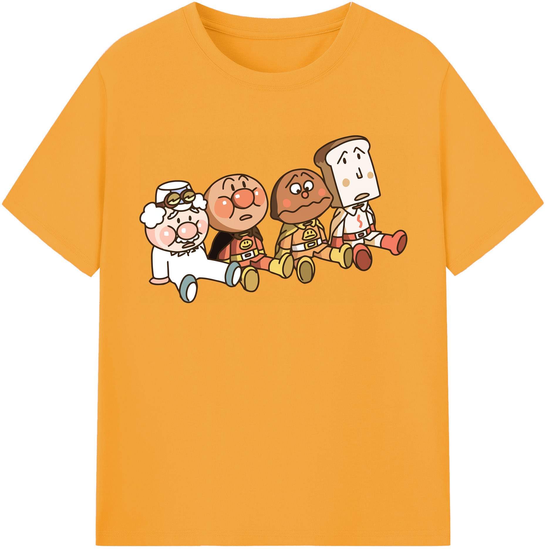 （画像用） アンパンマン Anpanman レディースカジュアルプリントTシャツ（綿100％）