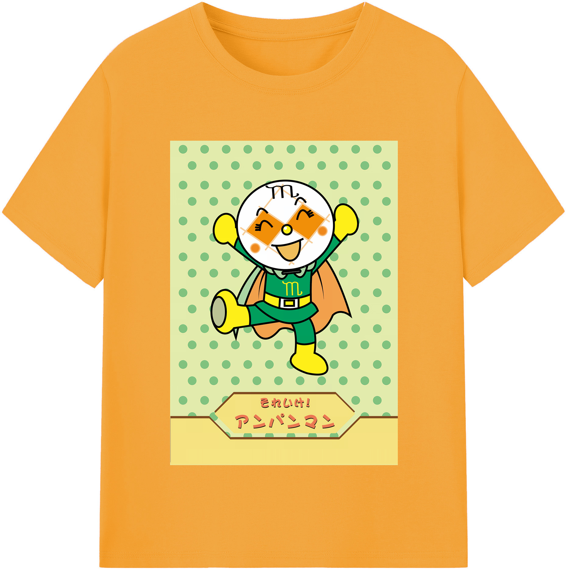 （画像用） アンパンマン Anpanman レディースカジュアルプリントTシャツ（綿100％）