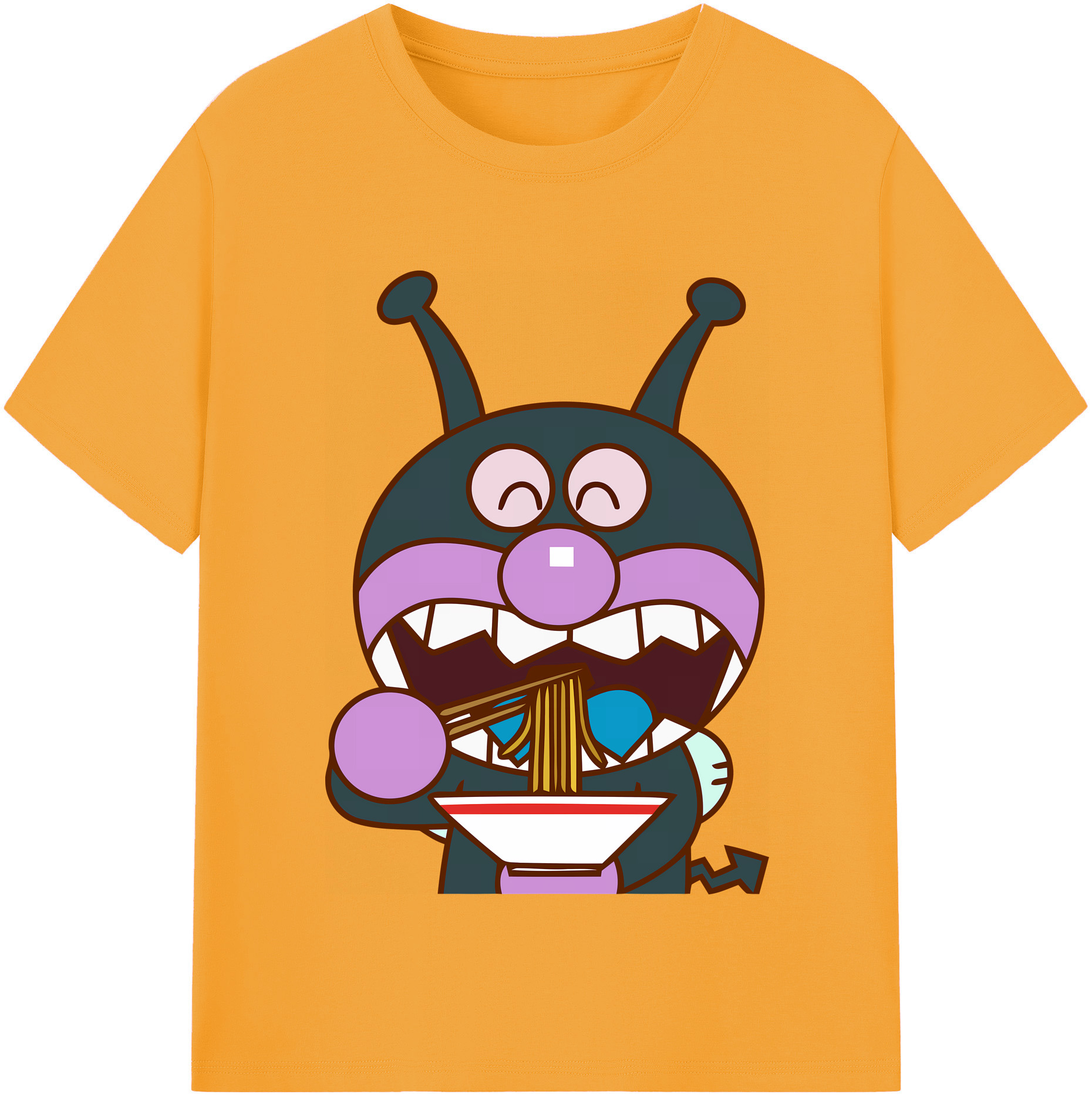 （画像用） アンパンマン Anpanman レディースカジュアルプリントTシャツ（綿100％）