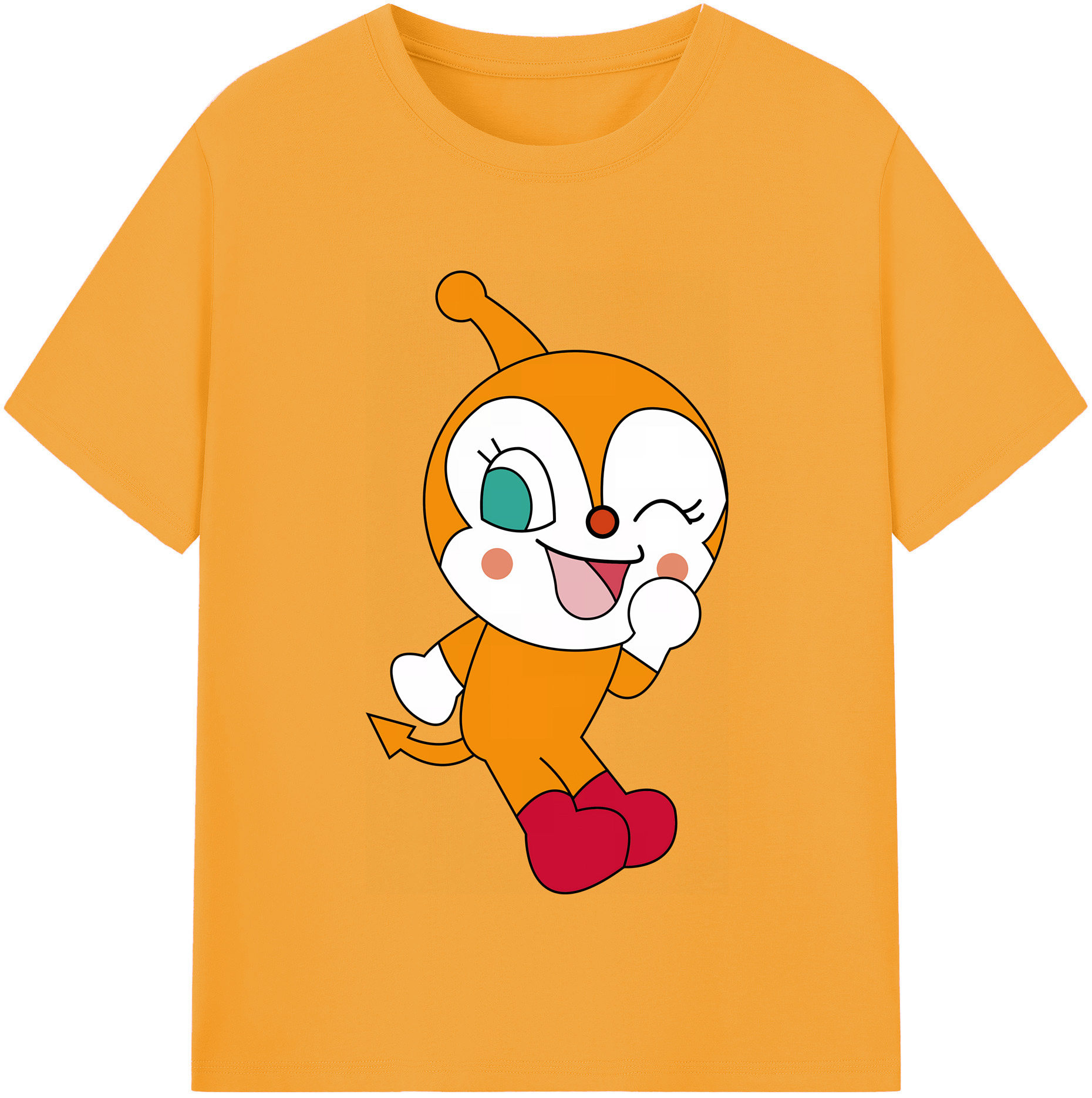 （画像用） アンパンマン Anpanman レディースカジュアルプリントTシャツ（綿100％）