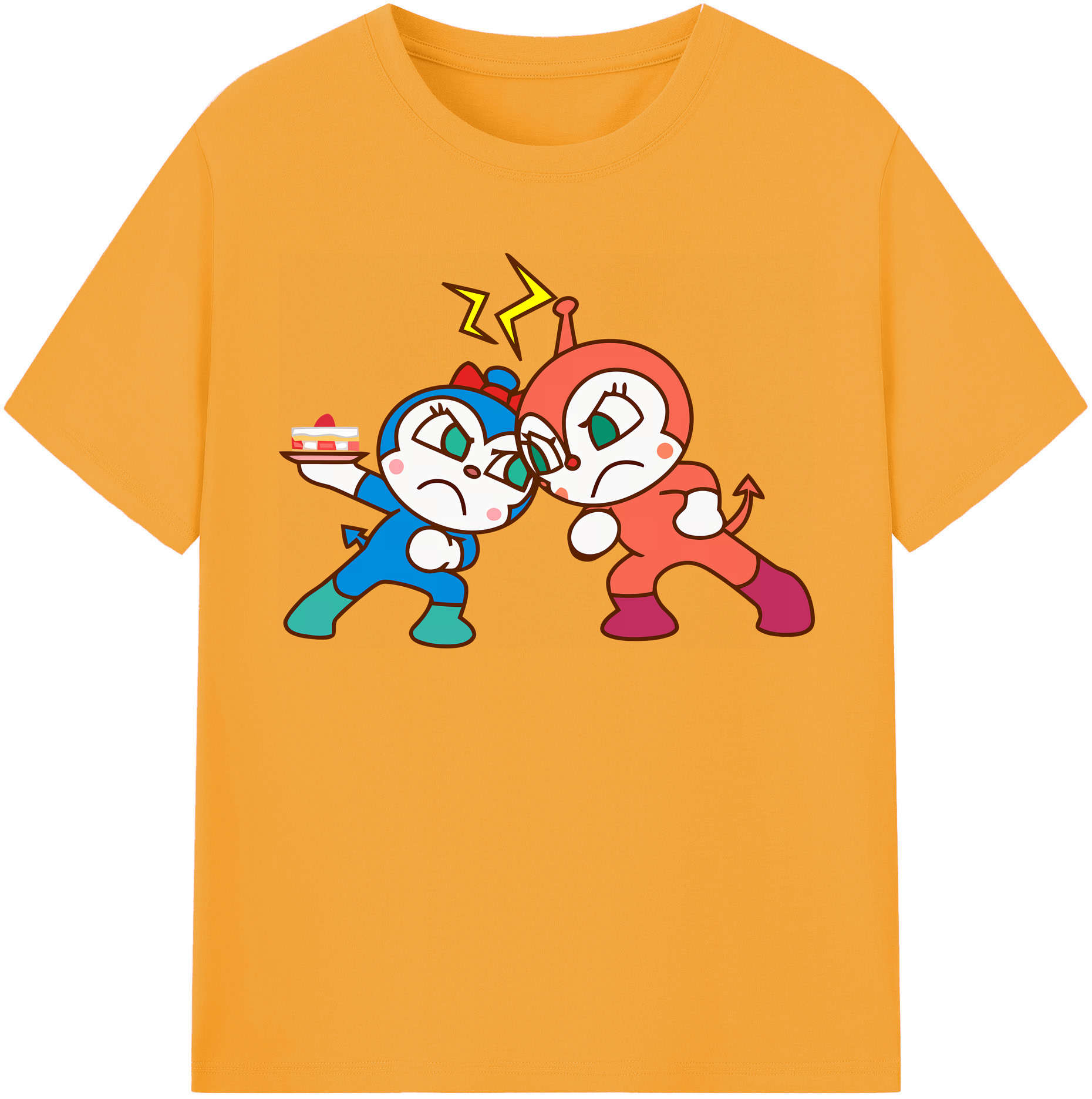 （画像用） アンパンマン Anpanman レディースカジュアルプリントTシャツ（綿100％）