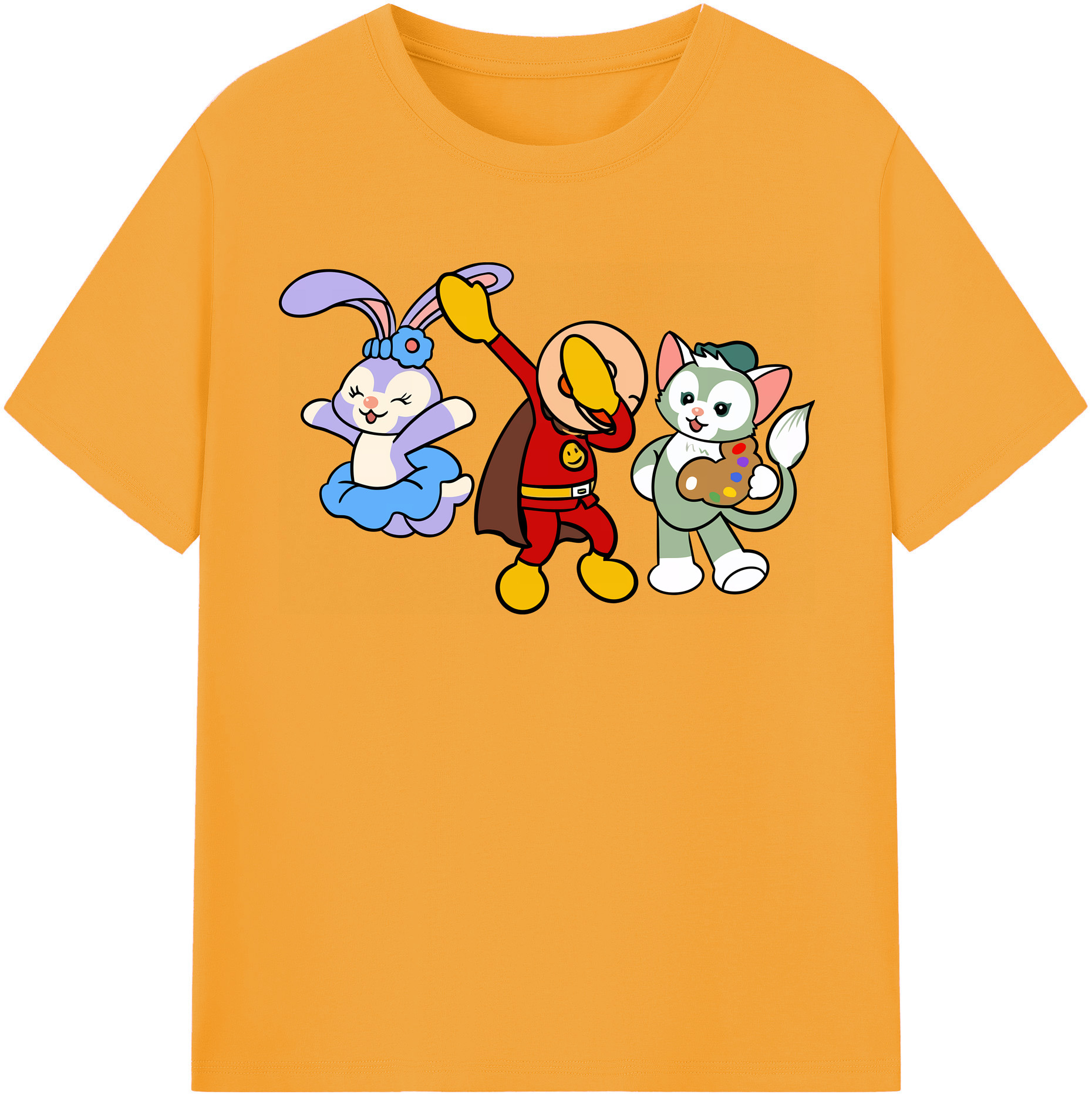 （画像用） アンパンマン Anpanman レディースカジュアルプリントTシャツ（綿100％）