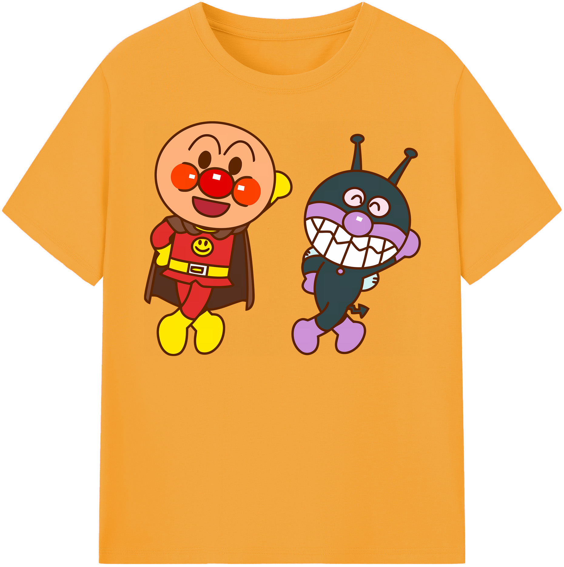 （画像用） アンパンマン Anpanman レディースカジュアルプリントTシャツ（綿100％）