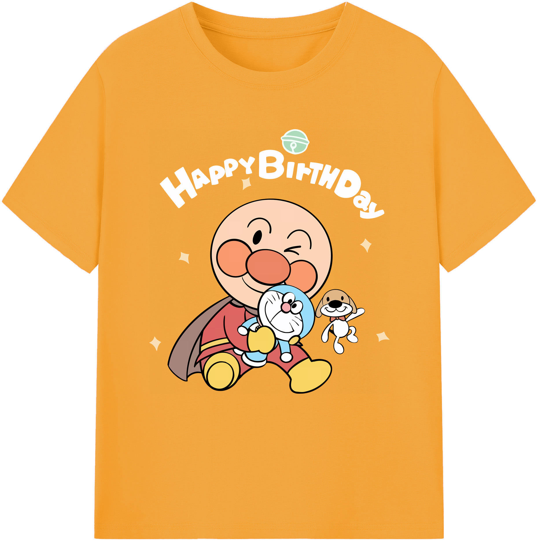 （画像用） アンパンマン Anpanman レディースカジュアルプリントTシャツ（綿100％）