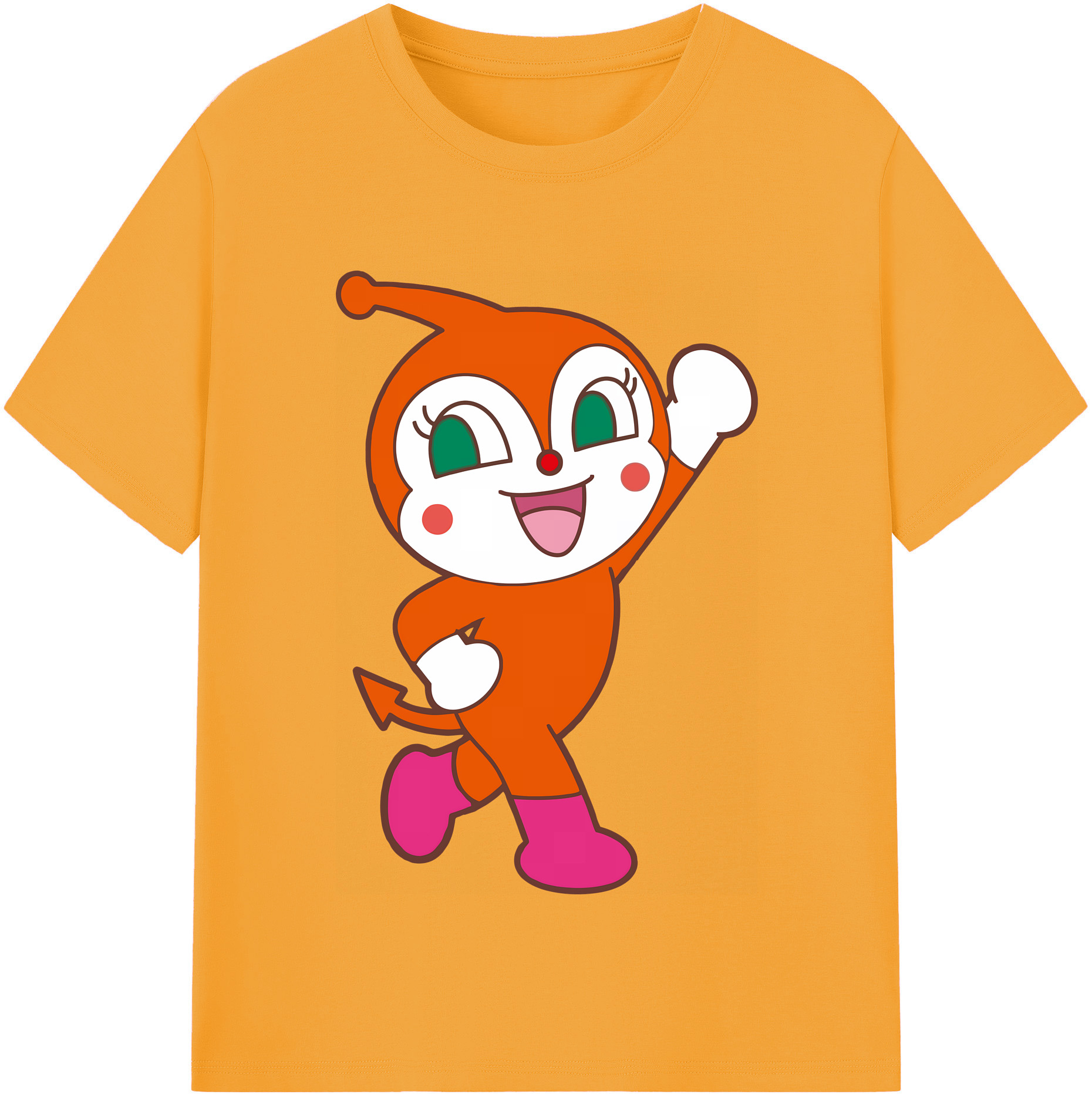 （画像用） アンパンマン Anpanman レディースカジュアルプリントTシャツ（綿100％）