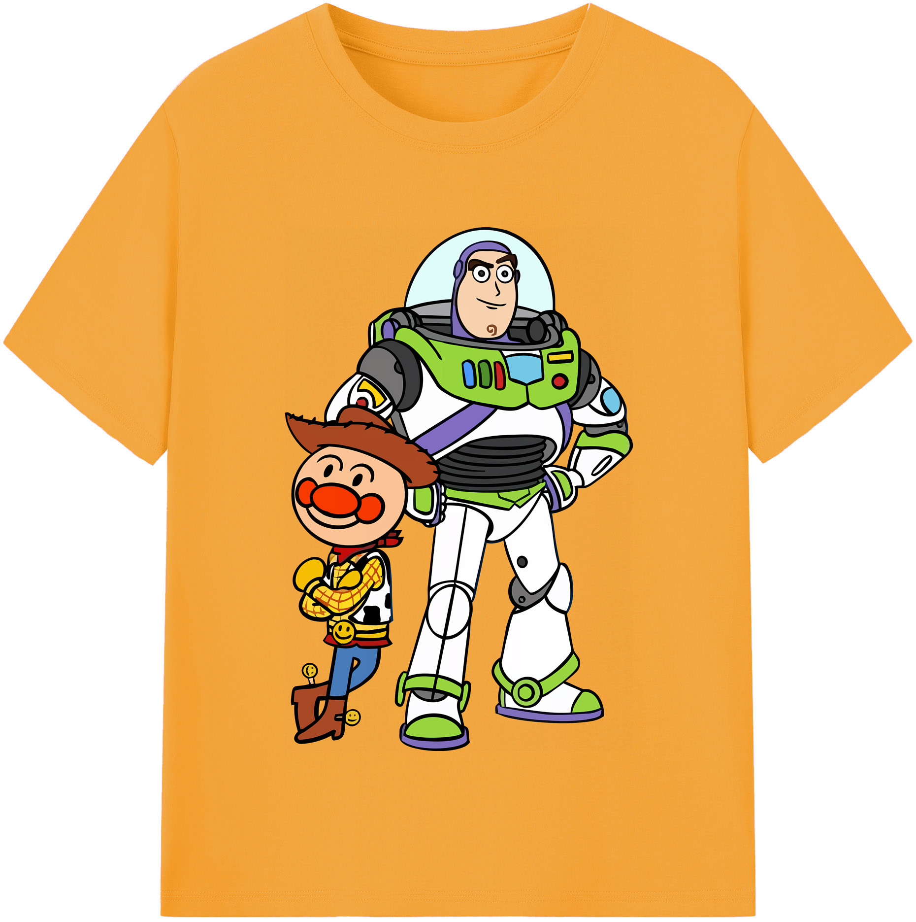 （画像用） アンパンマン Anpanman レディースカジュアルプリントTシャツ（綿100％）