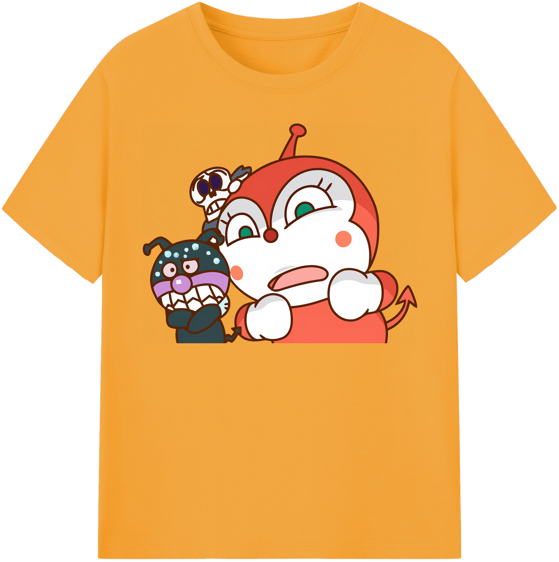 （画像用） アンパンマン Anpanman レディースカジュアルプリントTシャツ（綿100％）