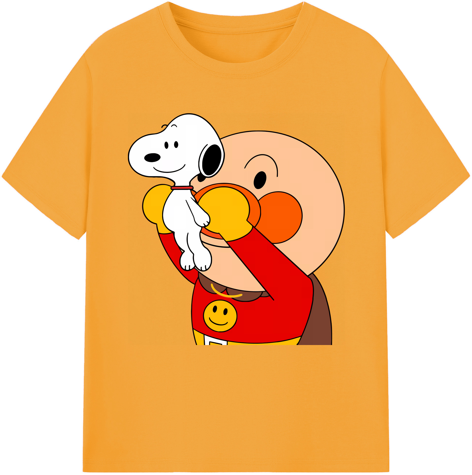 （画像用） アンパンマン Anpanman レディースカジュアルプリントTシャツ（綿100％）