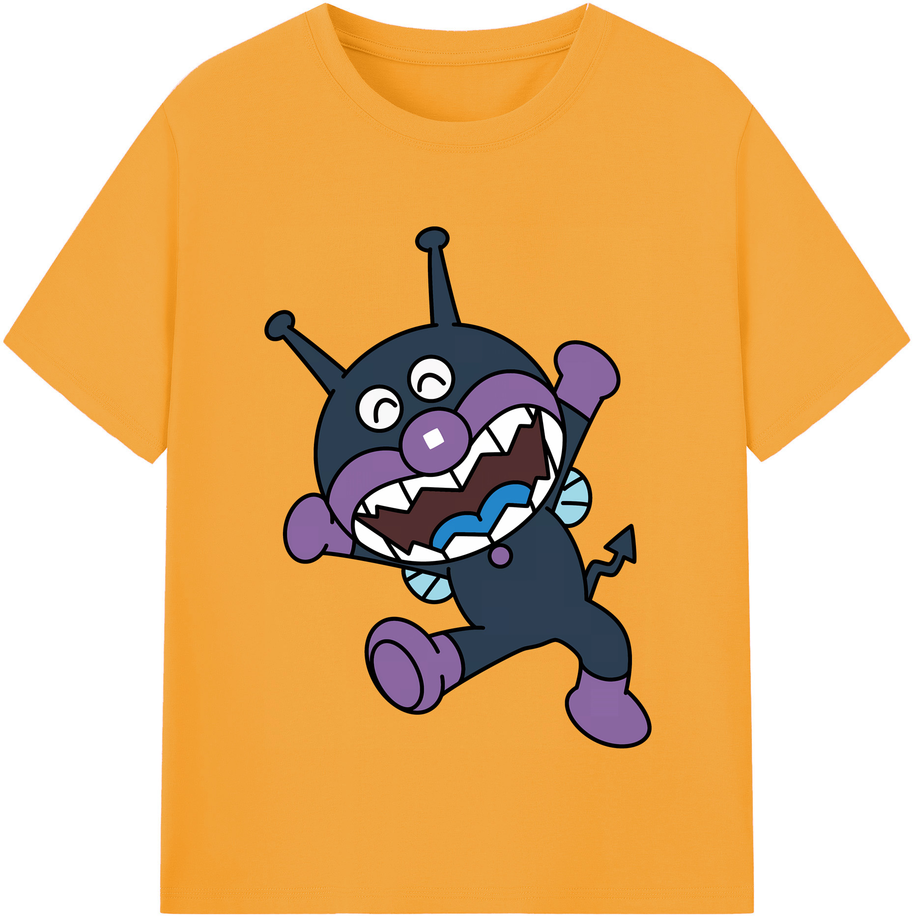 （画像用） アンパンマン Anpanman レディースカジュアルプリントTシャツ（綿100％）