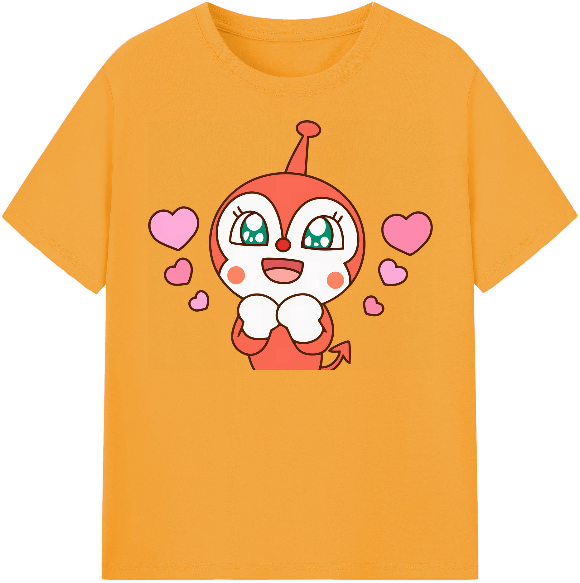 （画像用） アンパンマン Anpanman レディースカジュアルプリントTシャツ（綿100％）