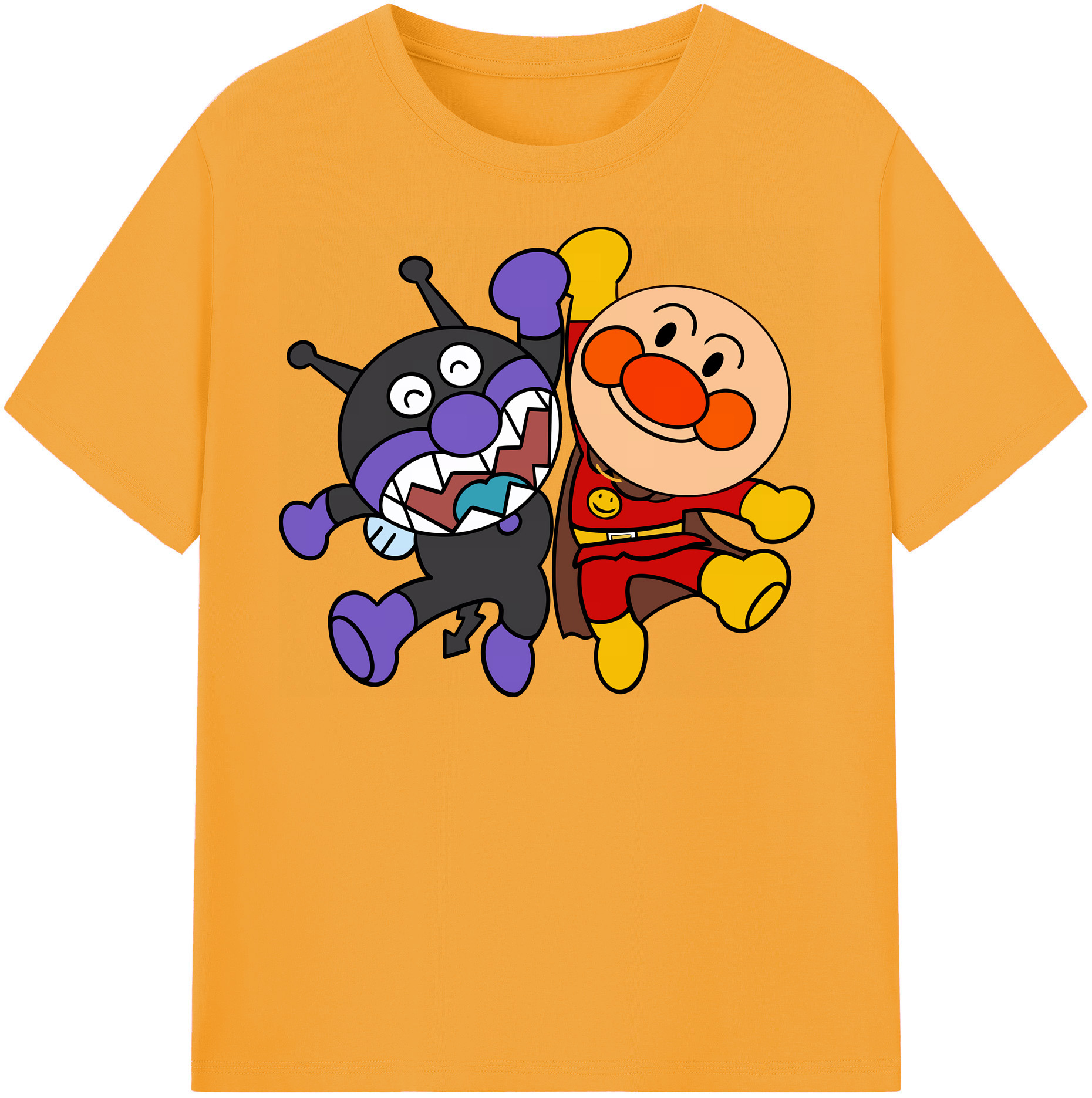 （画像用） アンパンマン Anpanman レディースカジュアルプリントTシャツ（綿100％）