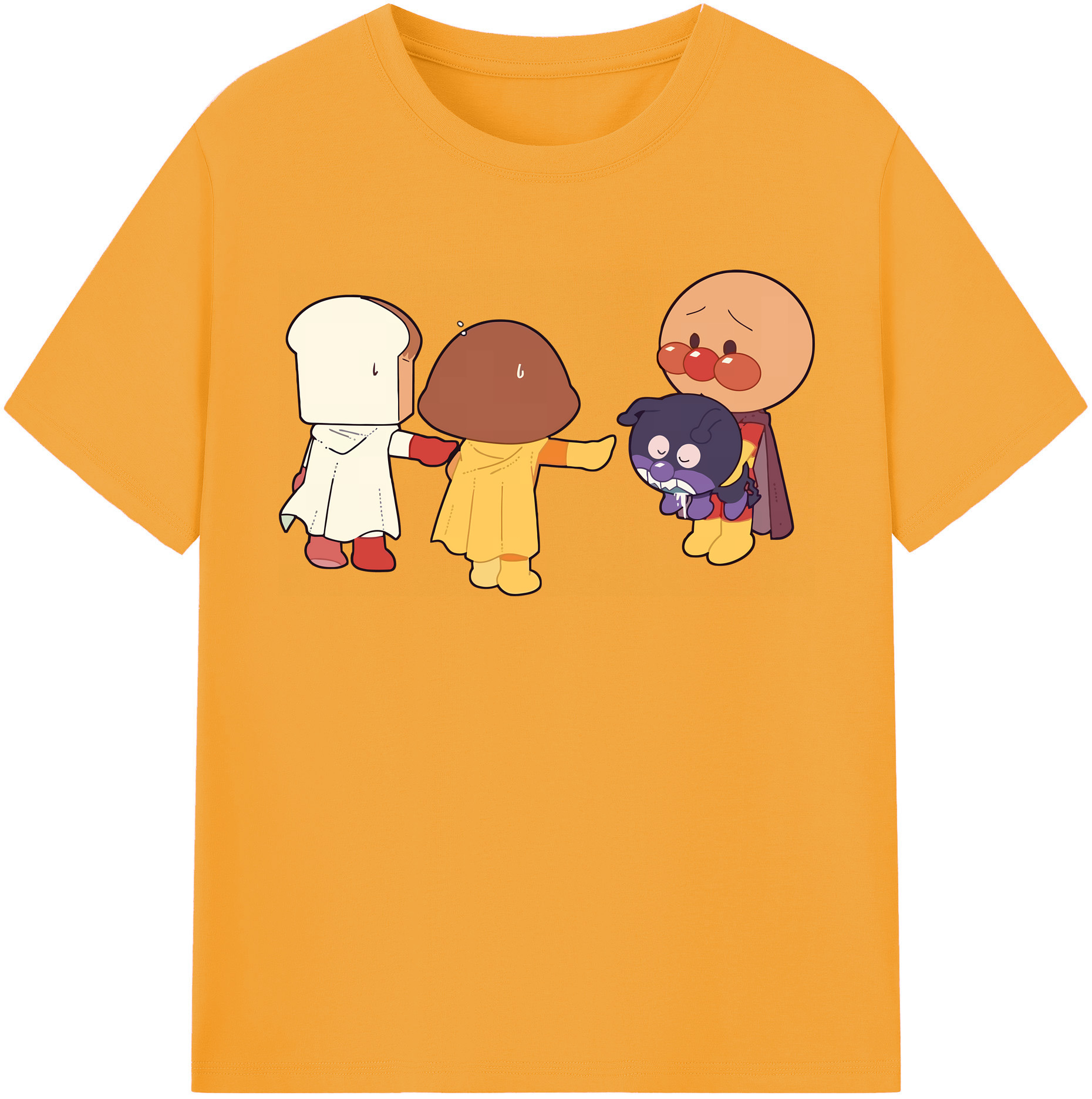 （画像用） アンパンマン Anpanman レディースカジュアルプリントTシャツ（綿100％）