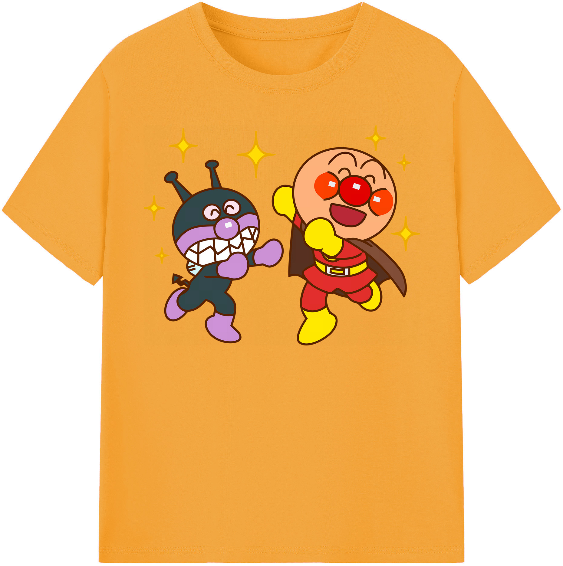 （画像用） アンパンマン Anpanman レディースカジュアルプリントTシャツ（綿100％）
