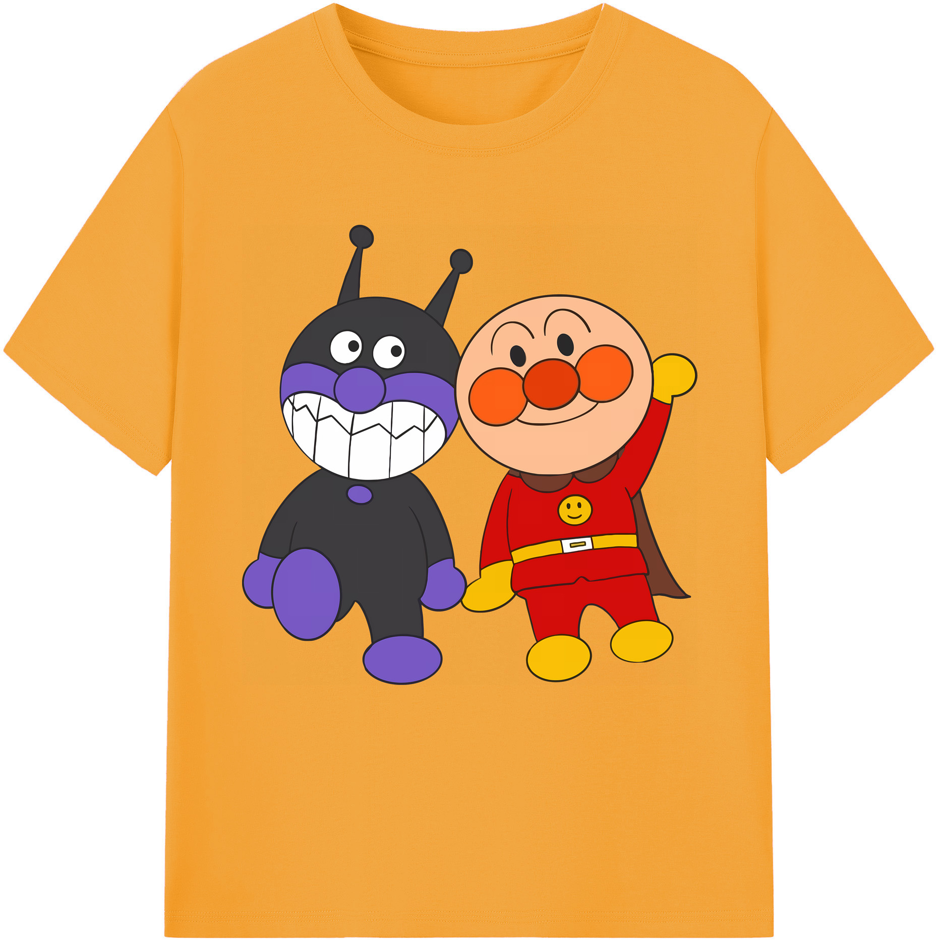 （画像用） アンパンマン Anpanman レディースカジュアルプリントTシャツ（綿100％）