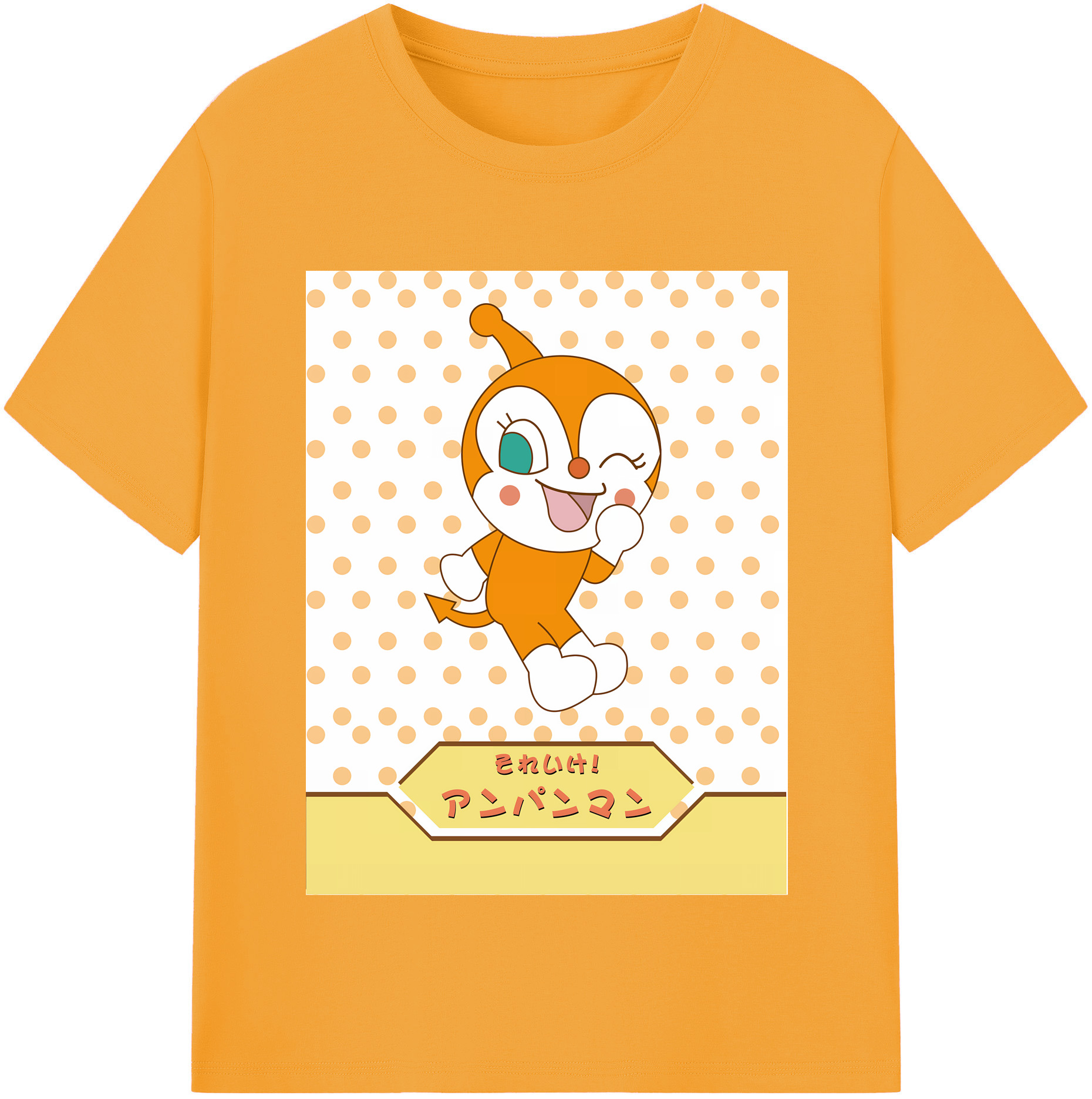 （画像用） アンパンマン Anpanman レディースカジュアルプリントTシャツ（綿100％）