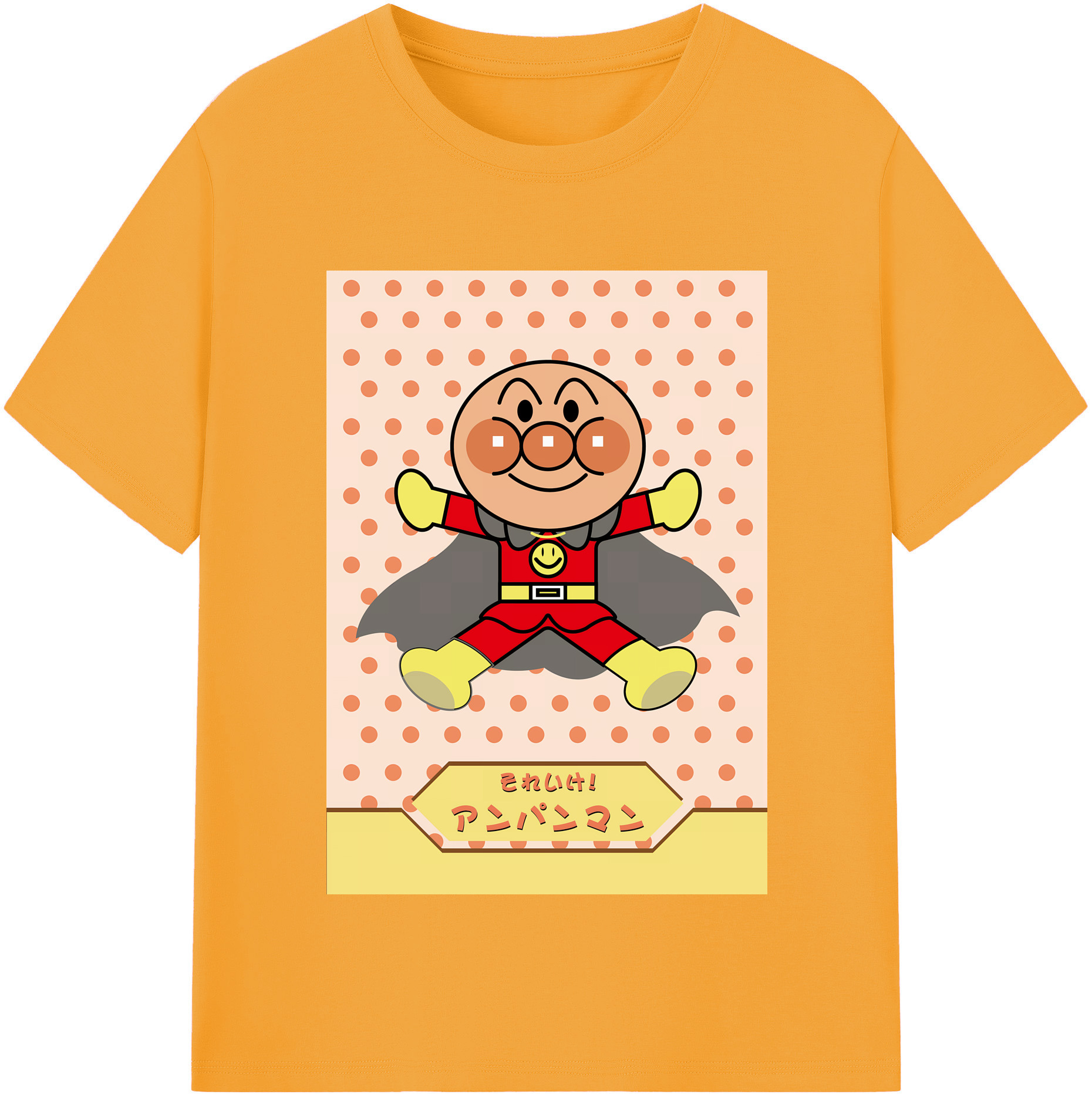 （画像用） アンパンマン Anpanman レディースカジュアルプリントTシャツ（綿100％）
