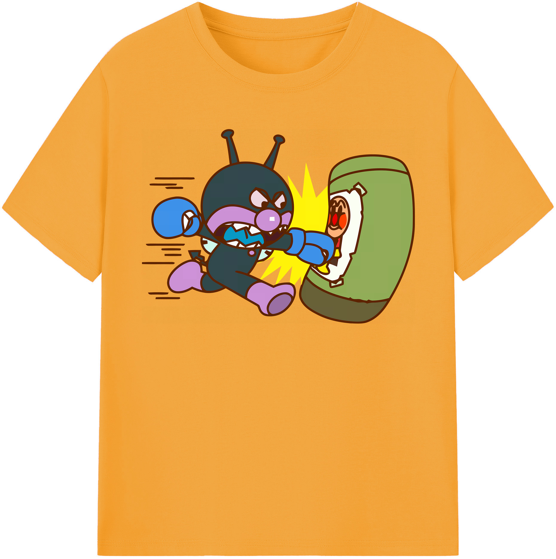 （画像用） アンパンマン Anpanman レディースカジュアルプリントTシャツ（綿100％）