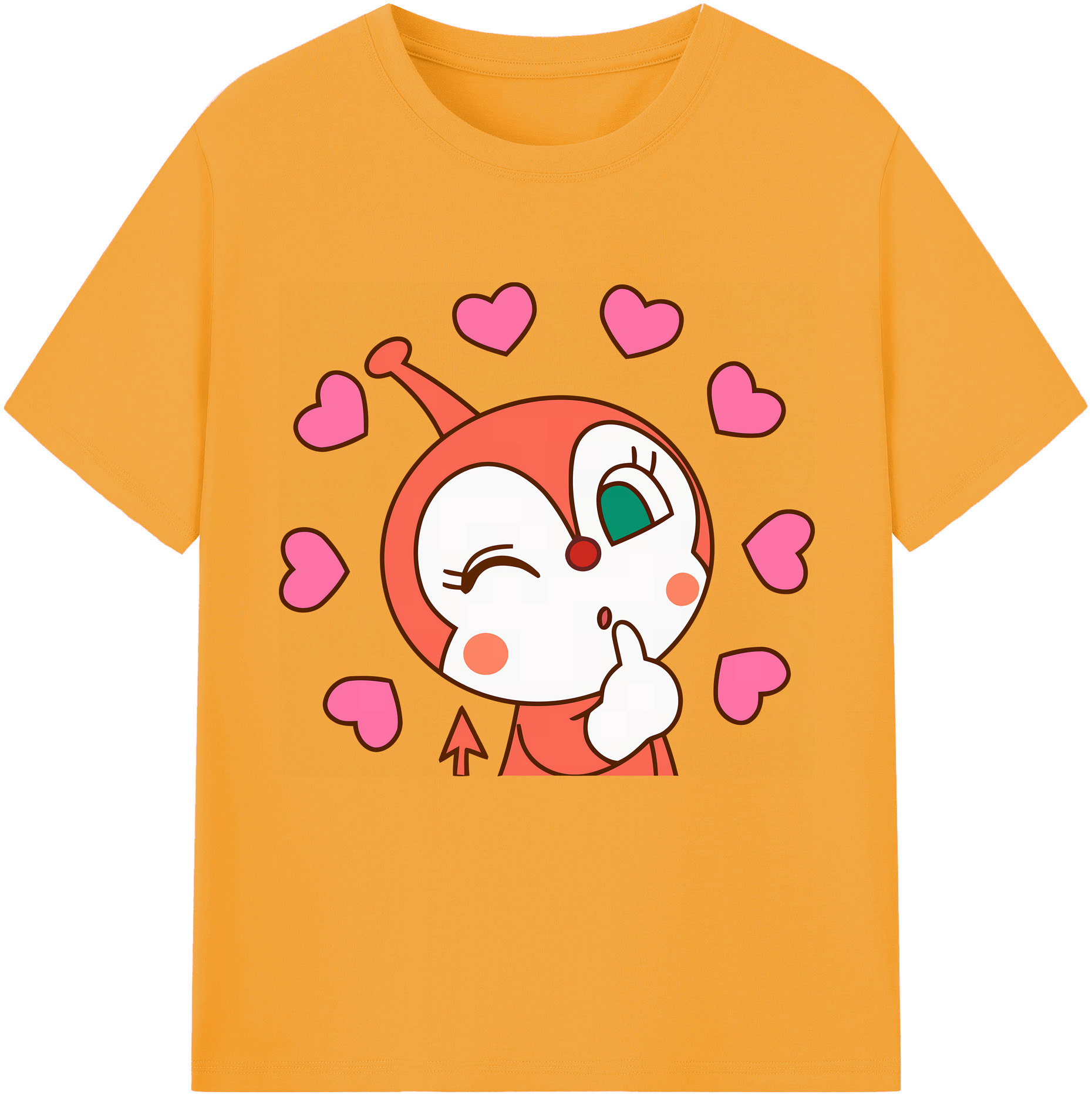 （画像用） アンパンマン Anpanman レディースカジュアルプリントTシャツ（綿100％）
