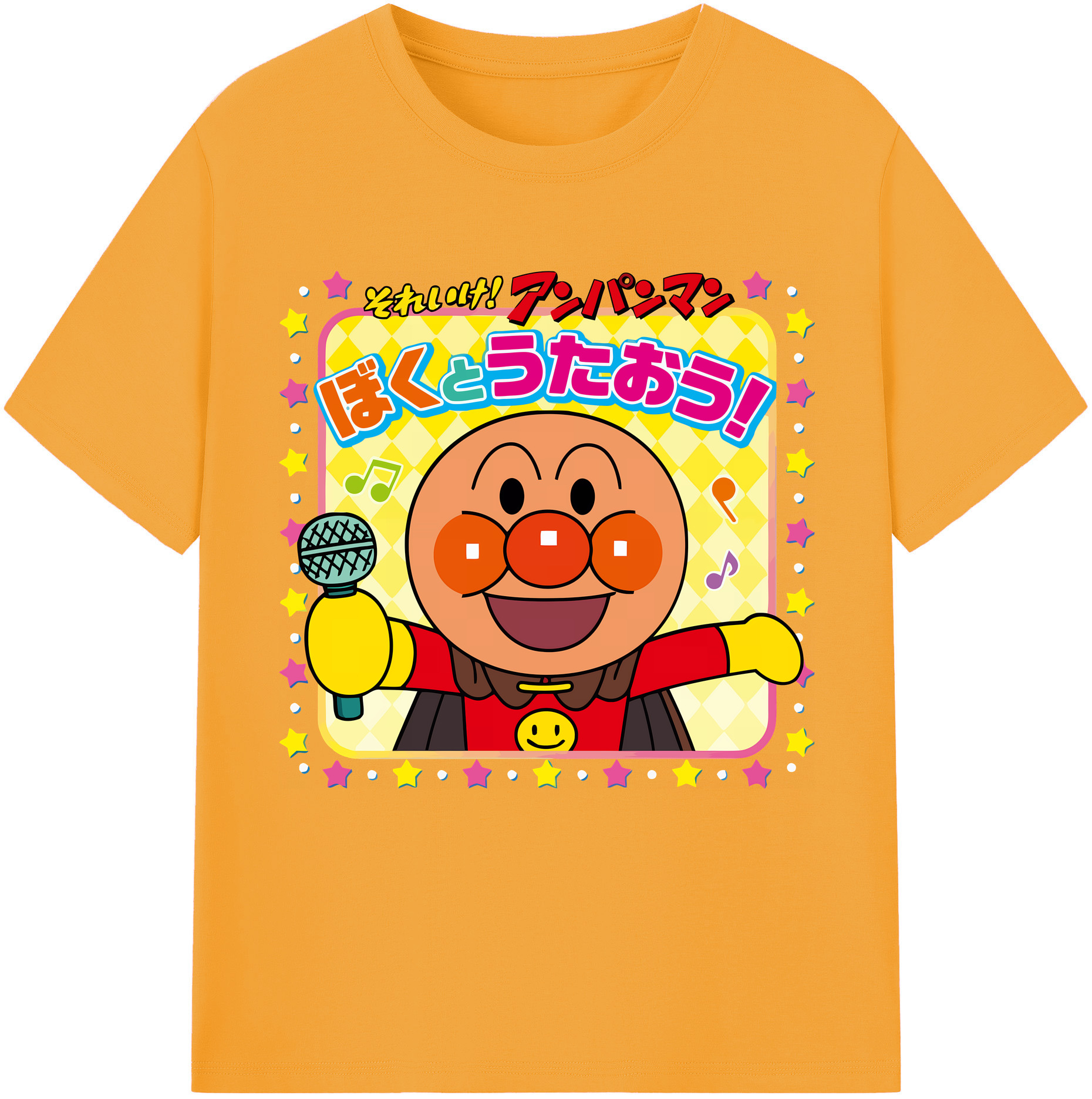 （画像用） アンパンマン Anpanman レディースカジュアルプリントTシャツ（綿100％）