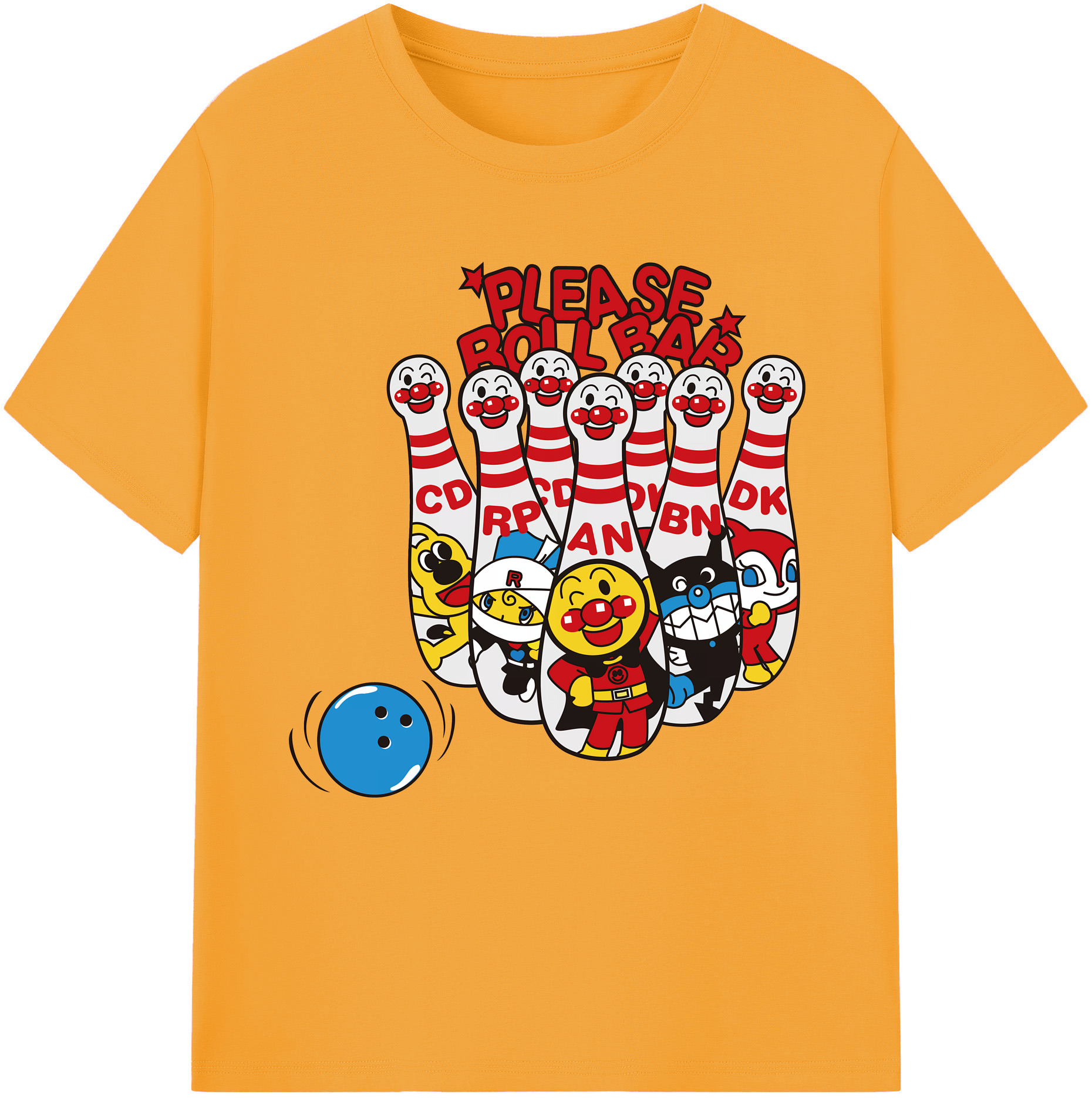 （画像用） アンパンマン Anpanman レディースカジュアルプリントTシャツ（綿100％）