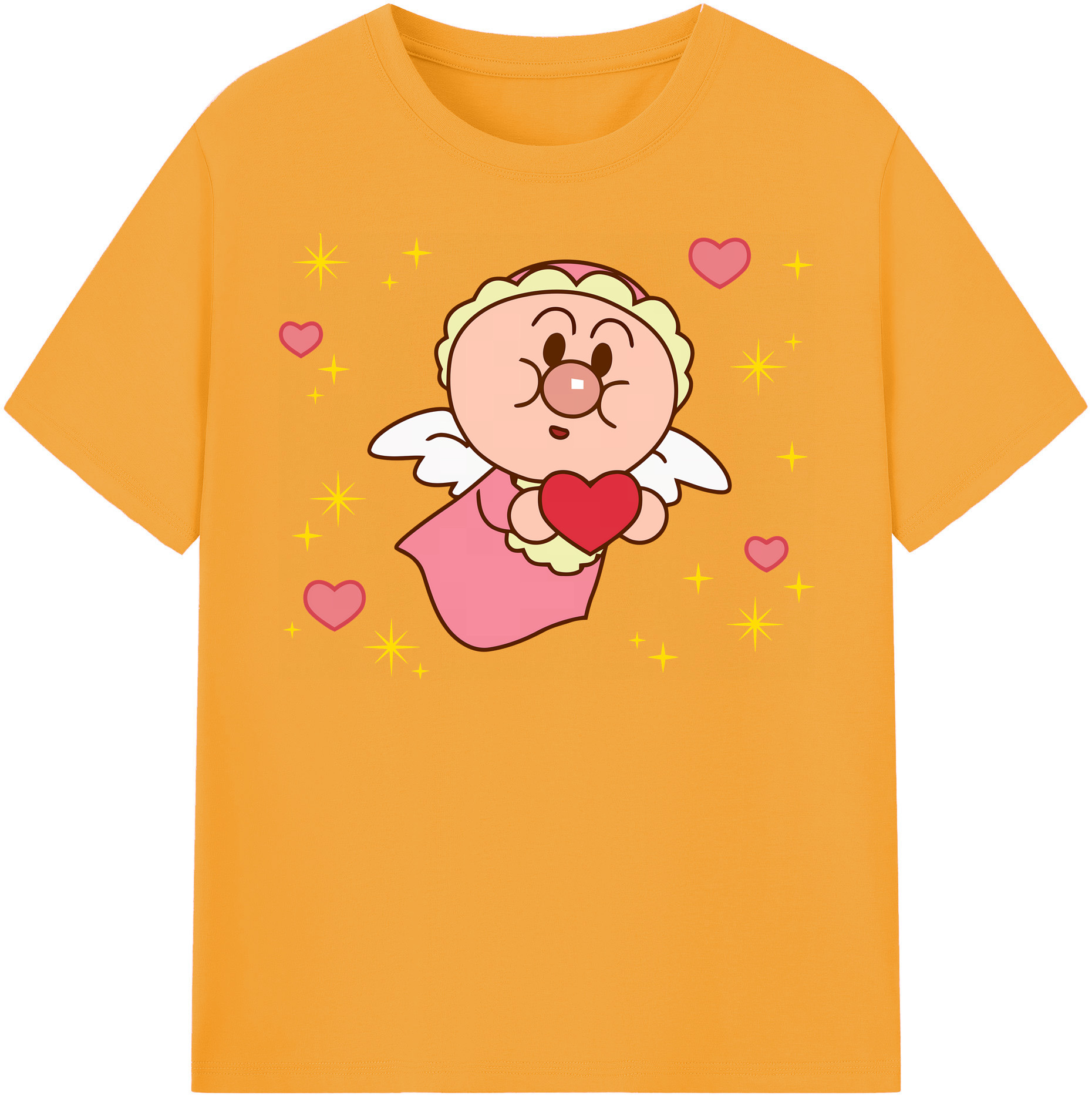 （画像用） アンパンマン Anpanman レディースカジュアルプリントTシャツ（綿100％）