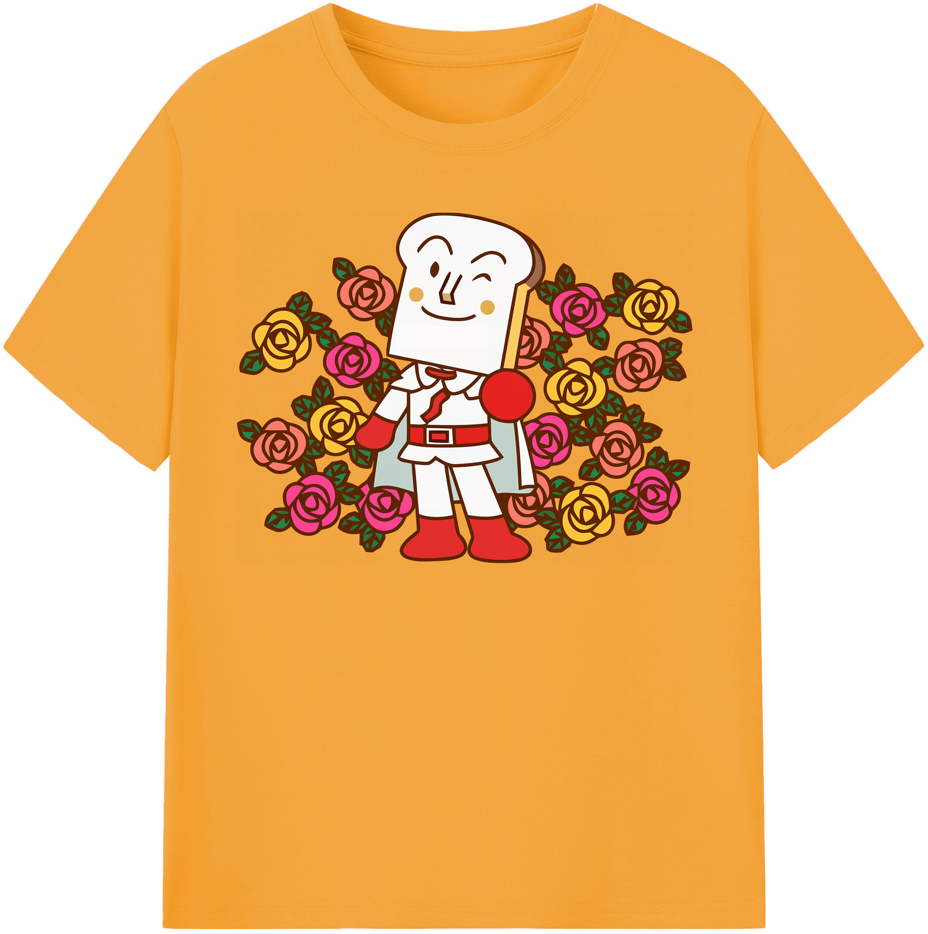（画像用） アンパンマン Anpanman レディースカジュアルプリントTシャツ（綿100％）