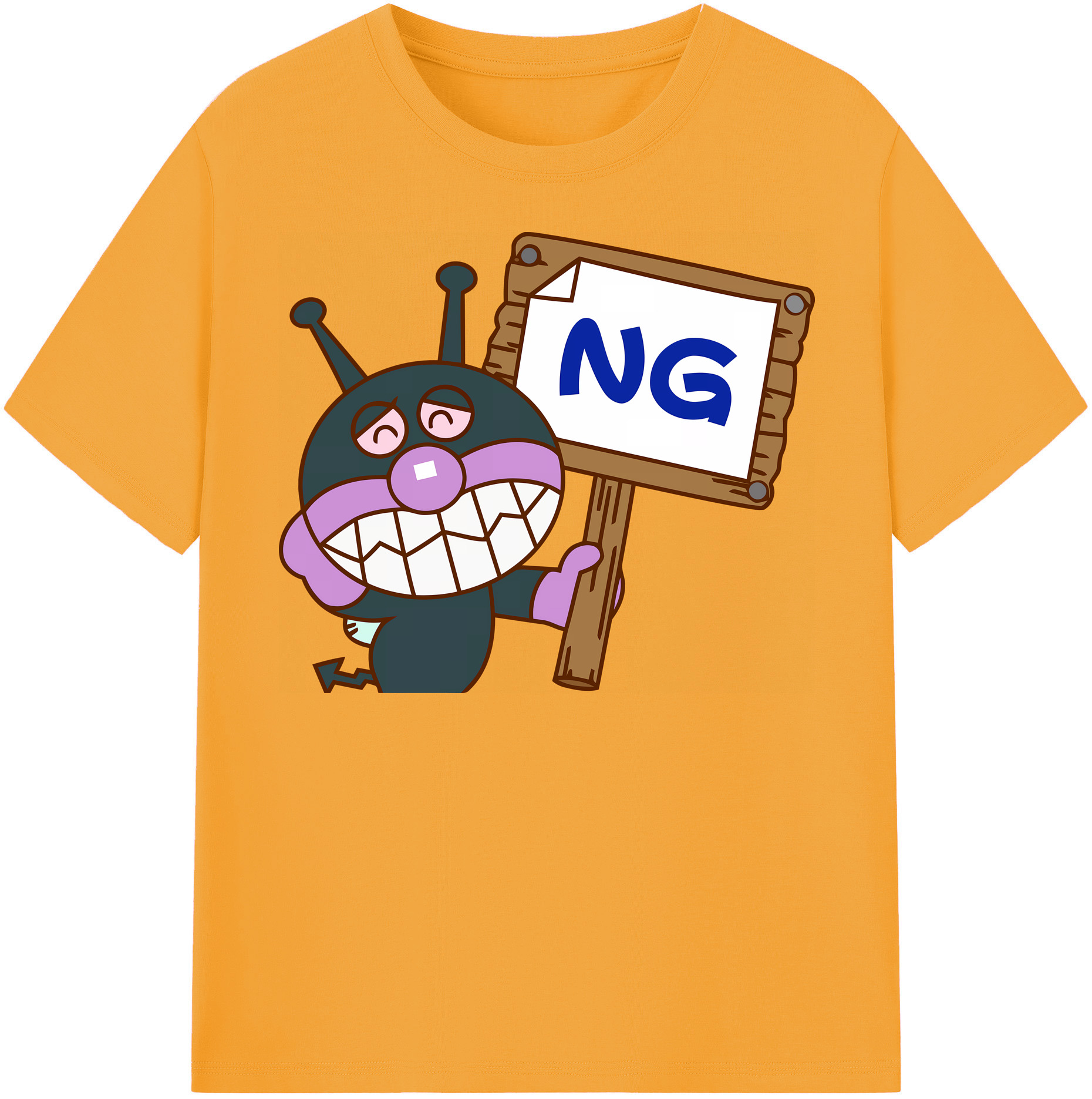 （画像用） アンパンマン Anpanman レディースカジュアルプリントTシャツ（綿100％）