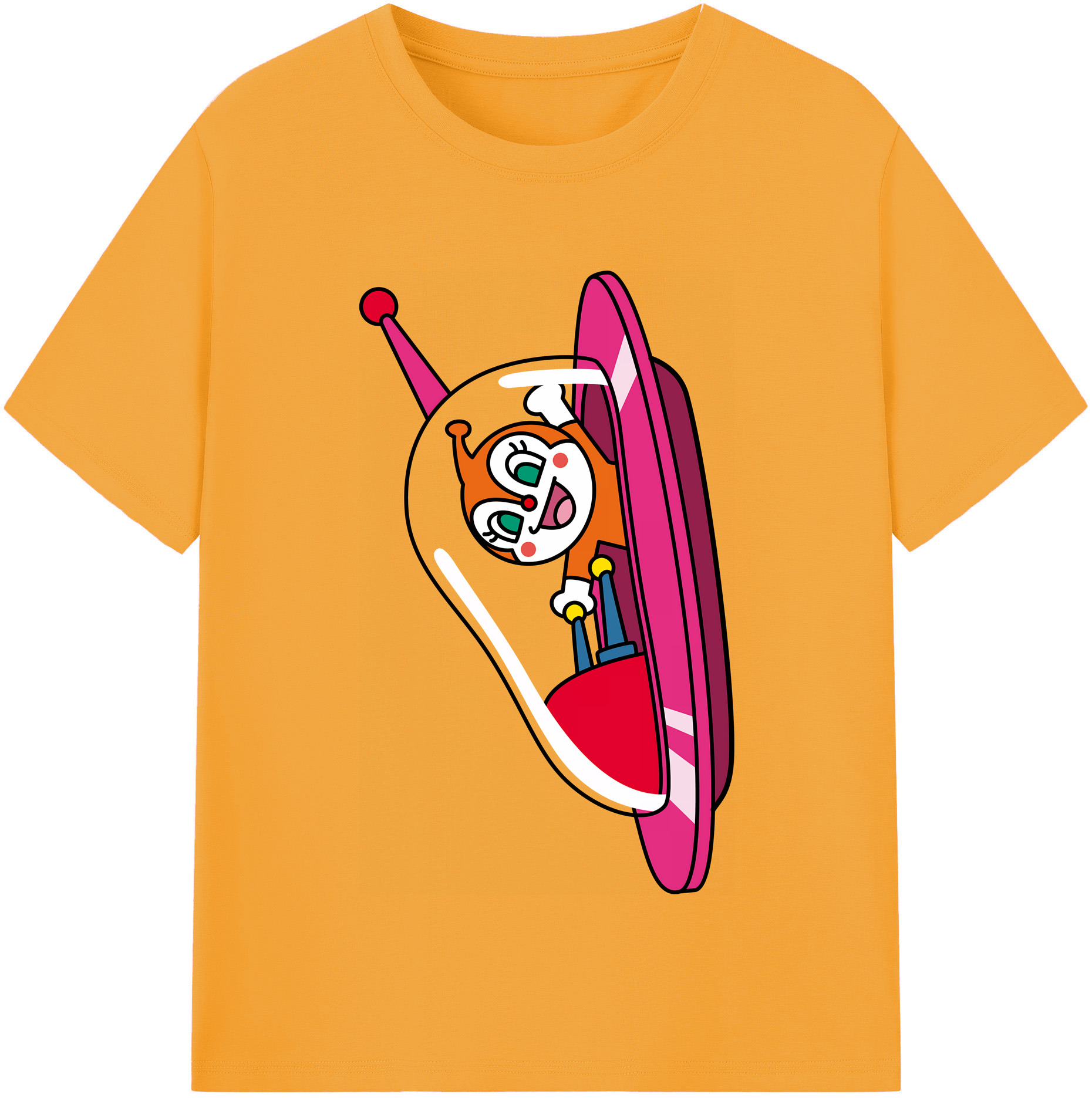 （画像用） アンパンマン Anpanman レディースカジュアルプリントTシャツ（綿100％）