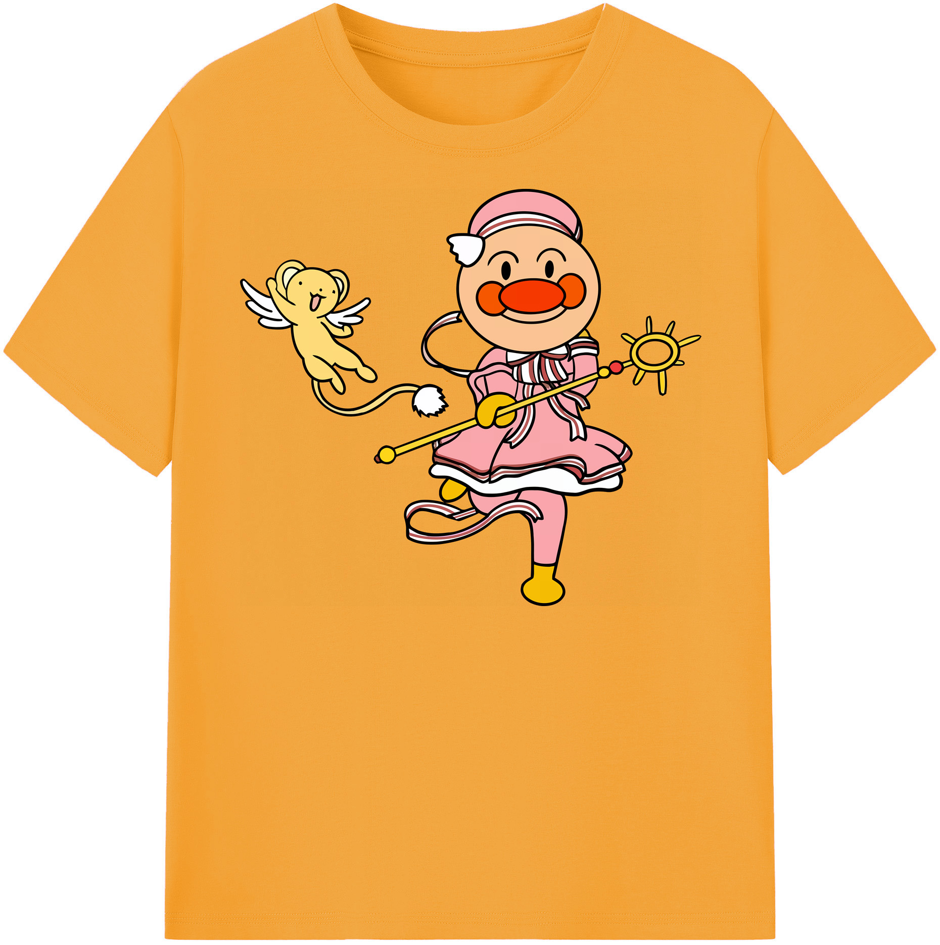 （画像用） アンパンマン Anpanman レディースカジュアルプリントTシャツ（綿100％）
