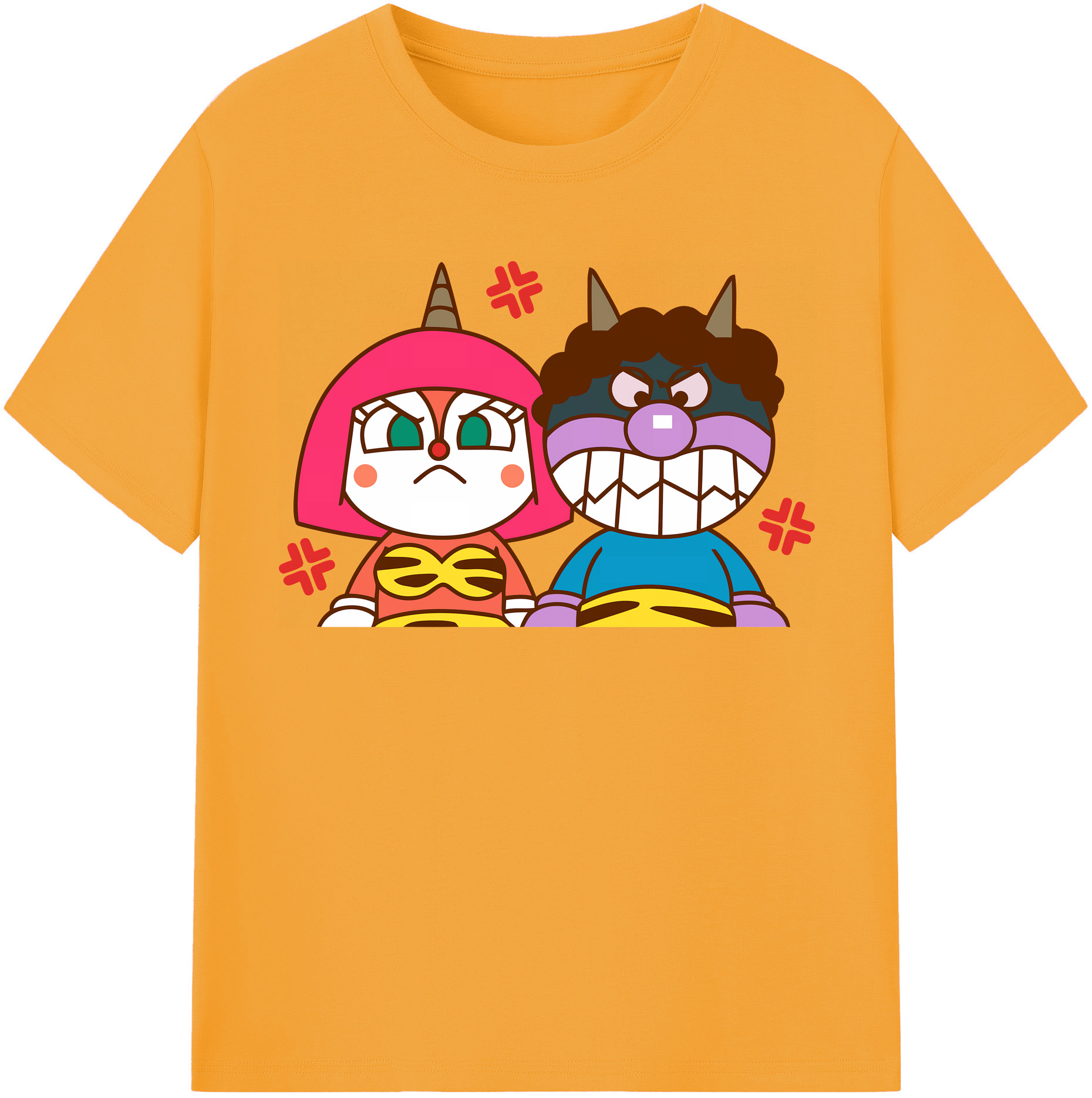 （画像用） アンパンマン Anpanman レディースカジュアルプリントTシャツ（綿100％）