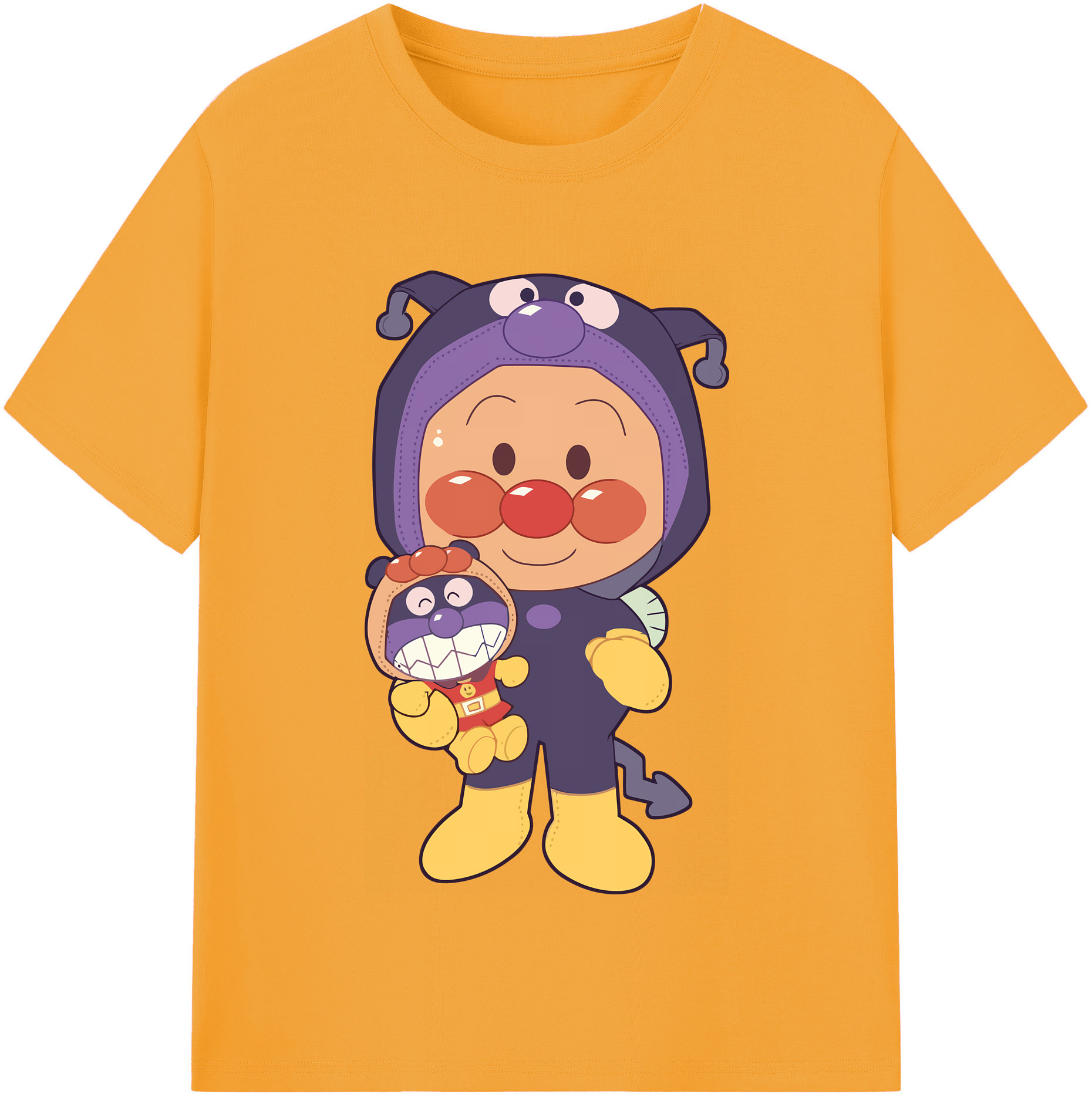 （画像用） アンパンマン Anpanman レディースカジュアルプリントTシャツ（綿100％）