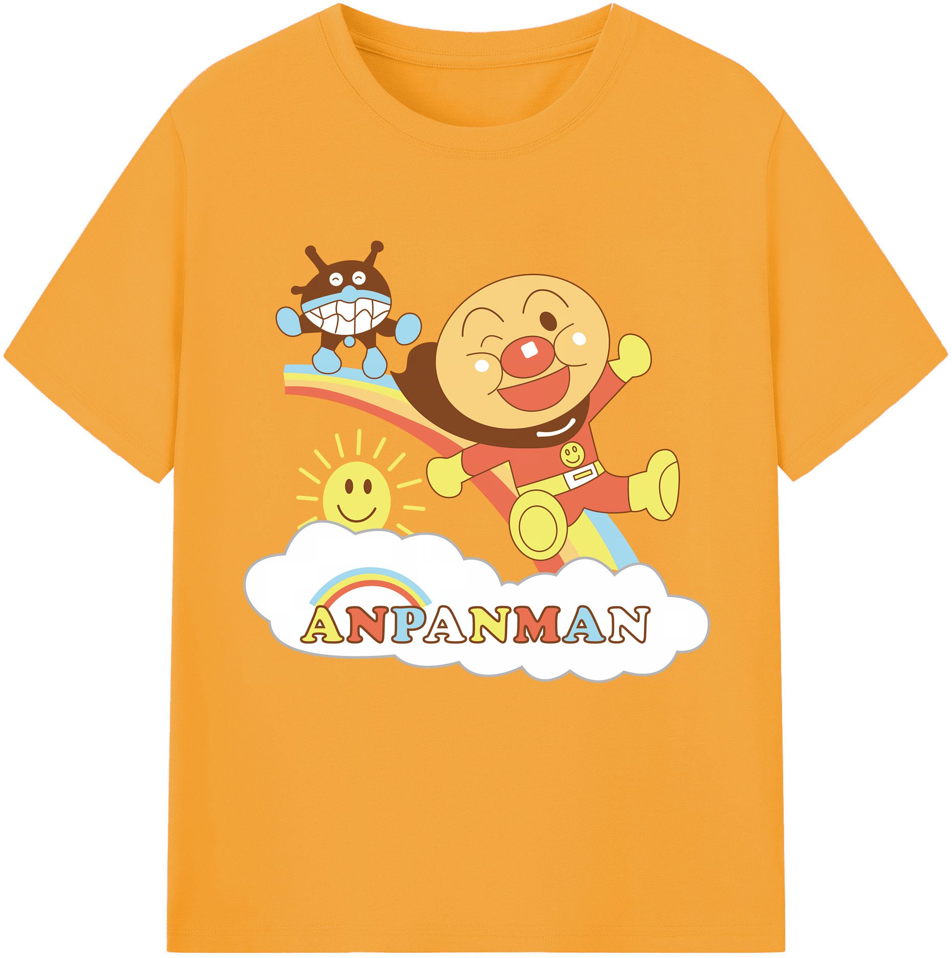 （画像用） アンパンマン Anpanman レディースカジュアルプリントTシャツ（綿100％）