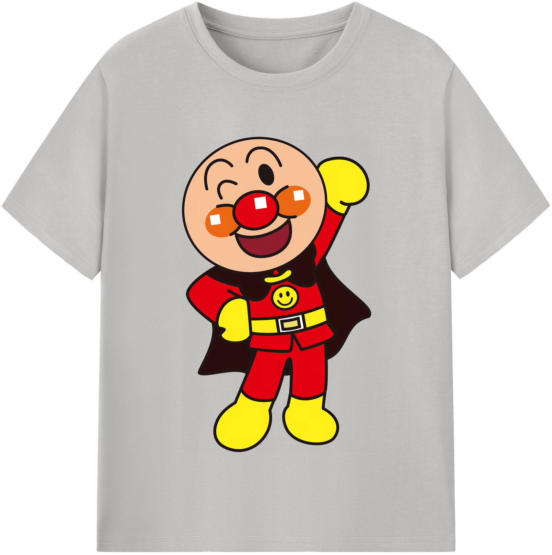 （画像用） アンパンマン Anpanman レディースカジュアルプリントTシャツ（綿100％）