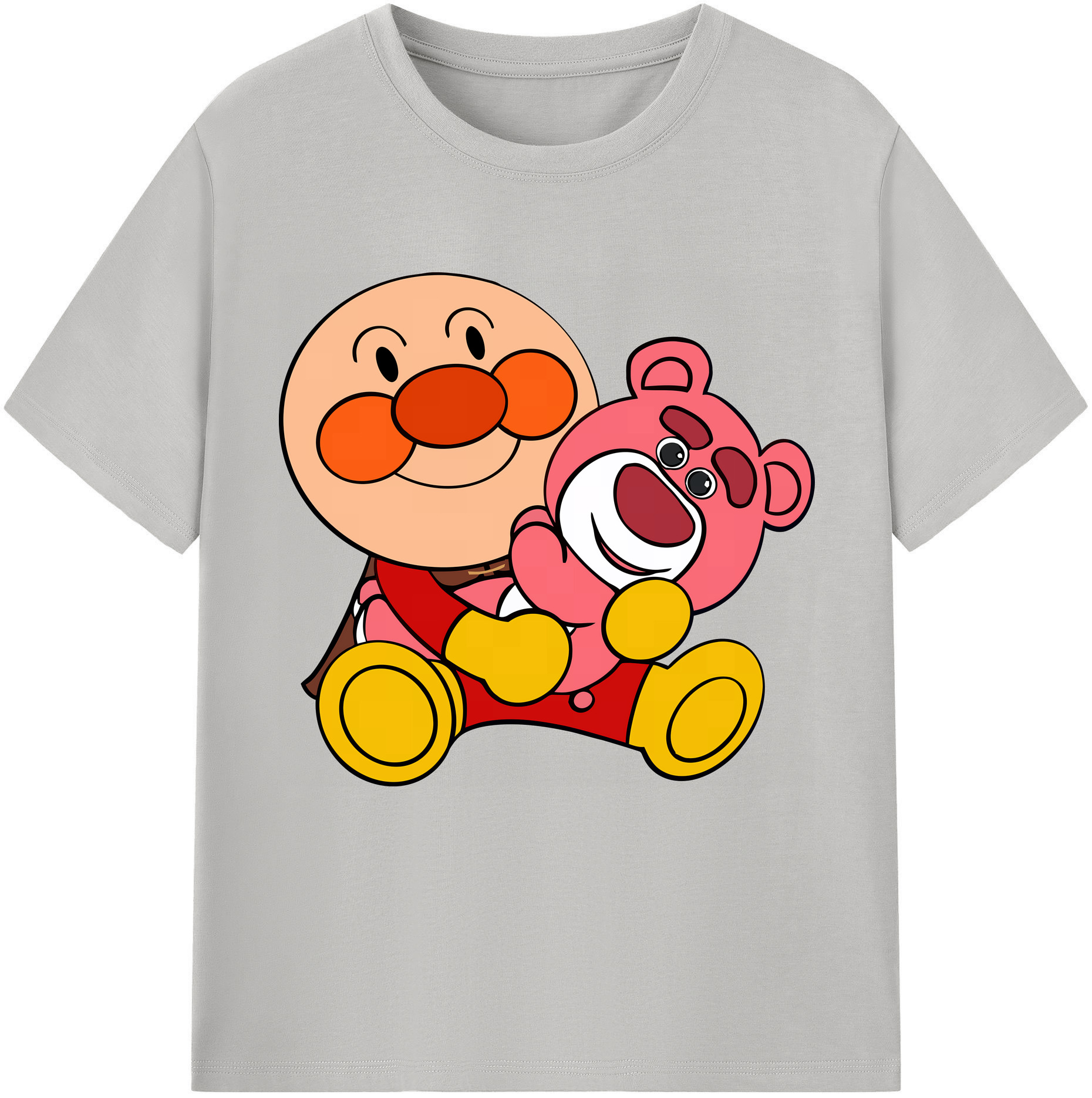 （画像用） アンパンマン Anpanman レディースカジュアルプリントTシャツ（綿100％）