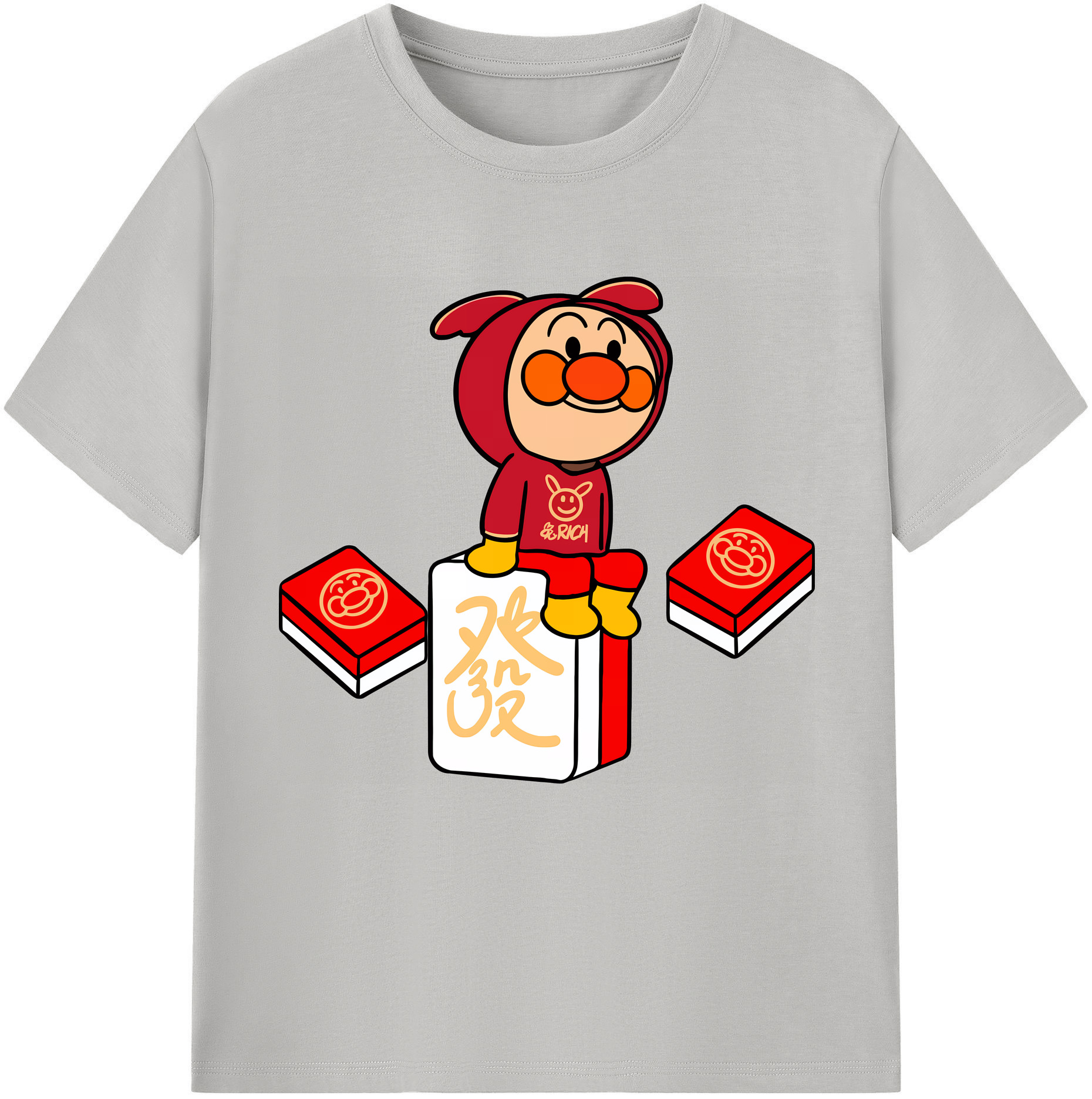 （画像用） アンパンマン Anpanman レディースカジュアルプリントTシャツ（綿100％）