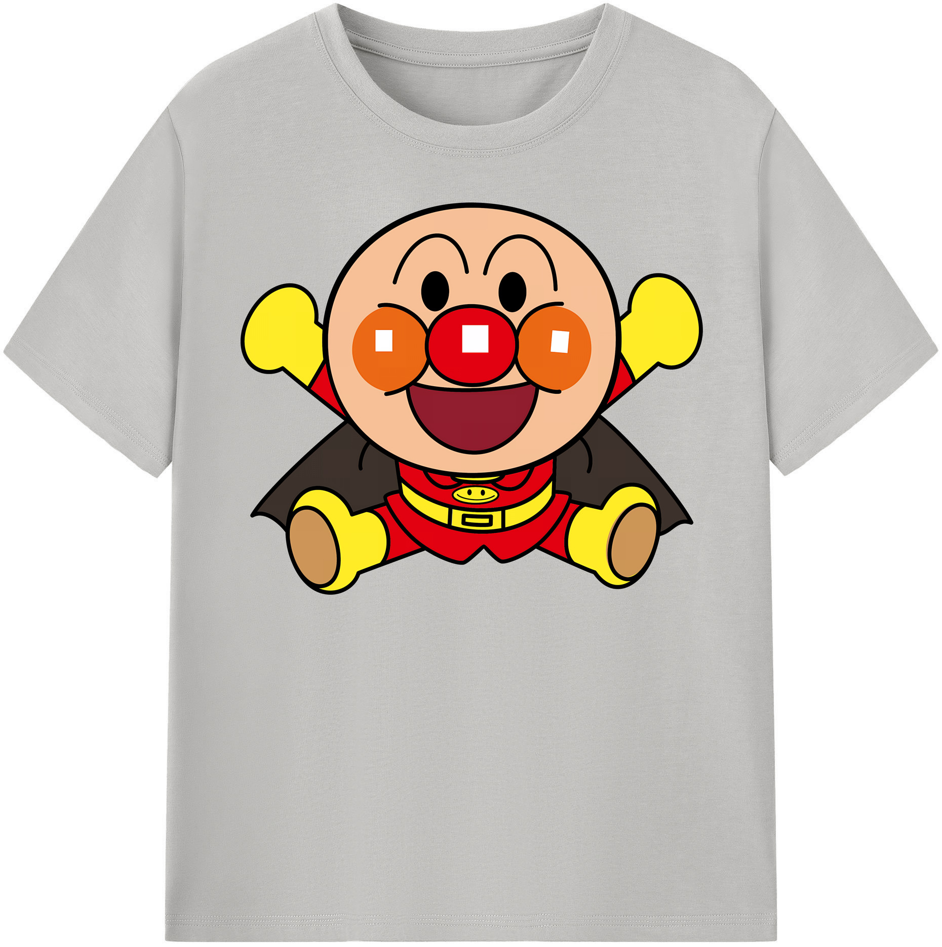 （画像用） アンパンマン Anpanman レディースカジュアルプリントTシャツ（綿100％）