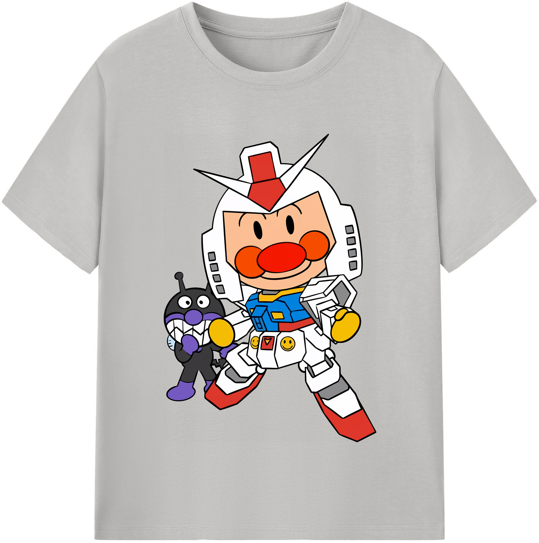 （画像用） アンパンマン Anpanman レディースカジュアルプリントTシャツ（綿100％）