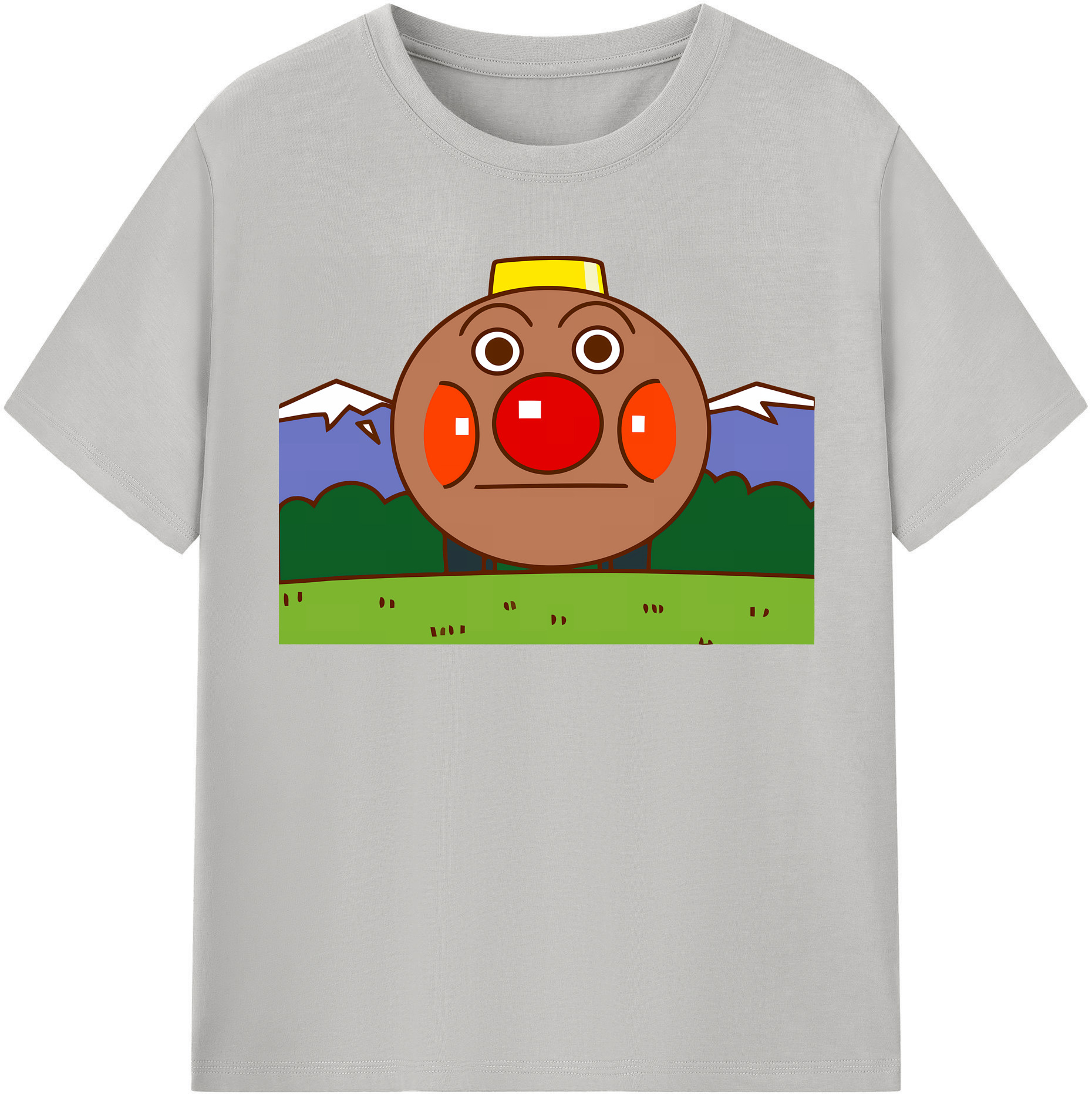 （画像用） アンパンマン Anpanman レディースカジュアルプリントTシャツ（綿100％）