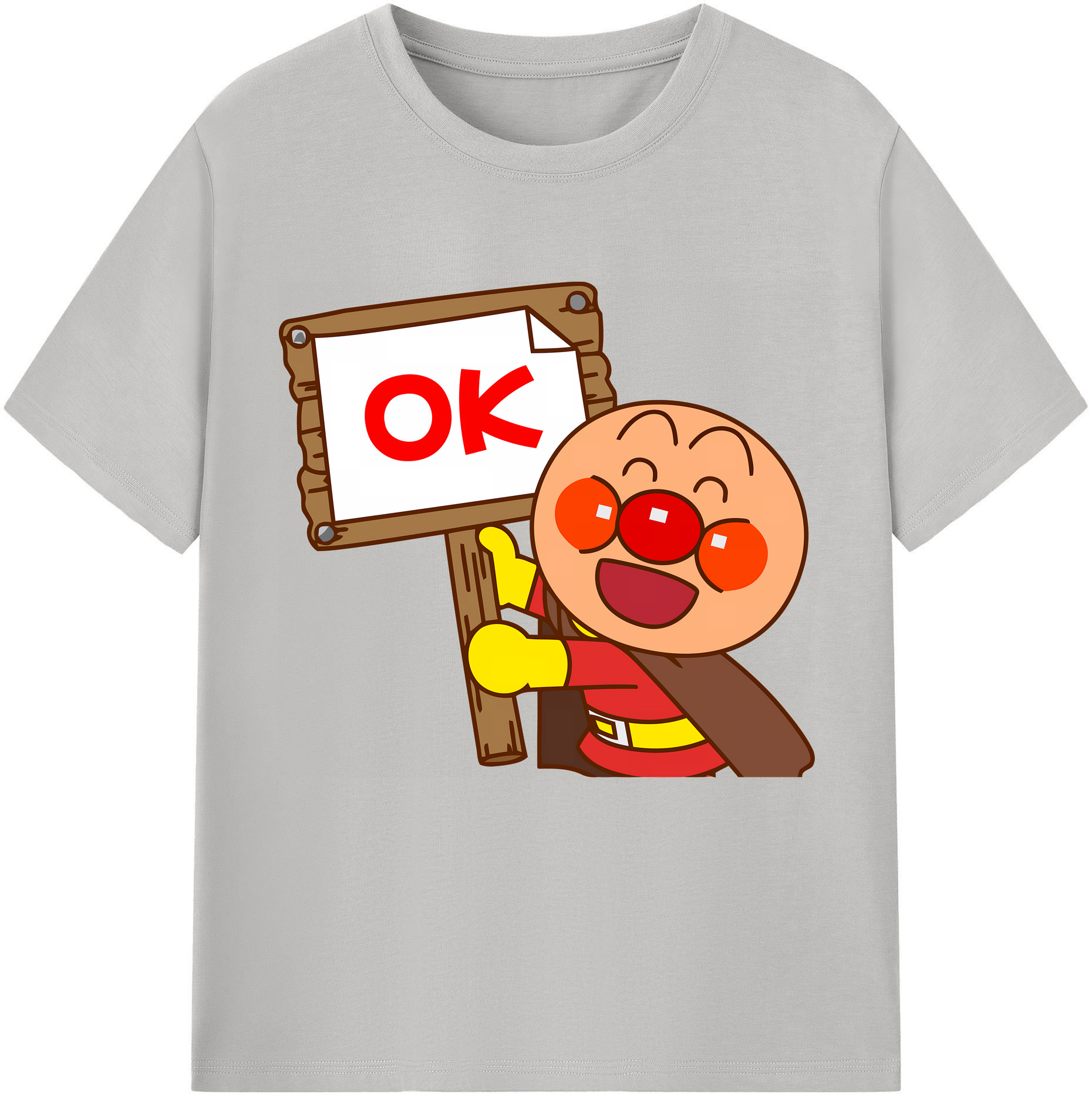 （画像用） アンパンマン Anpanman レディースカジュアルプリントTシャツ（綿100％）