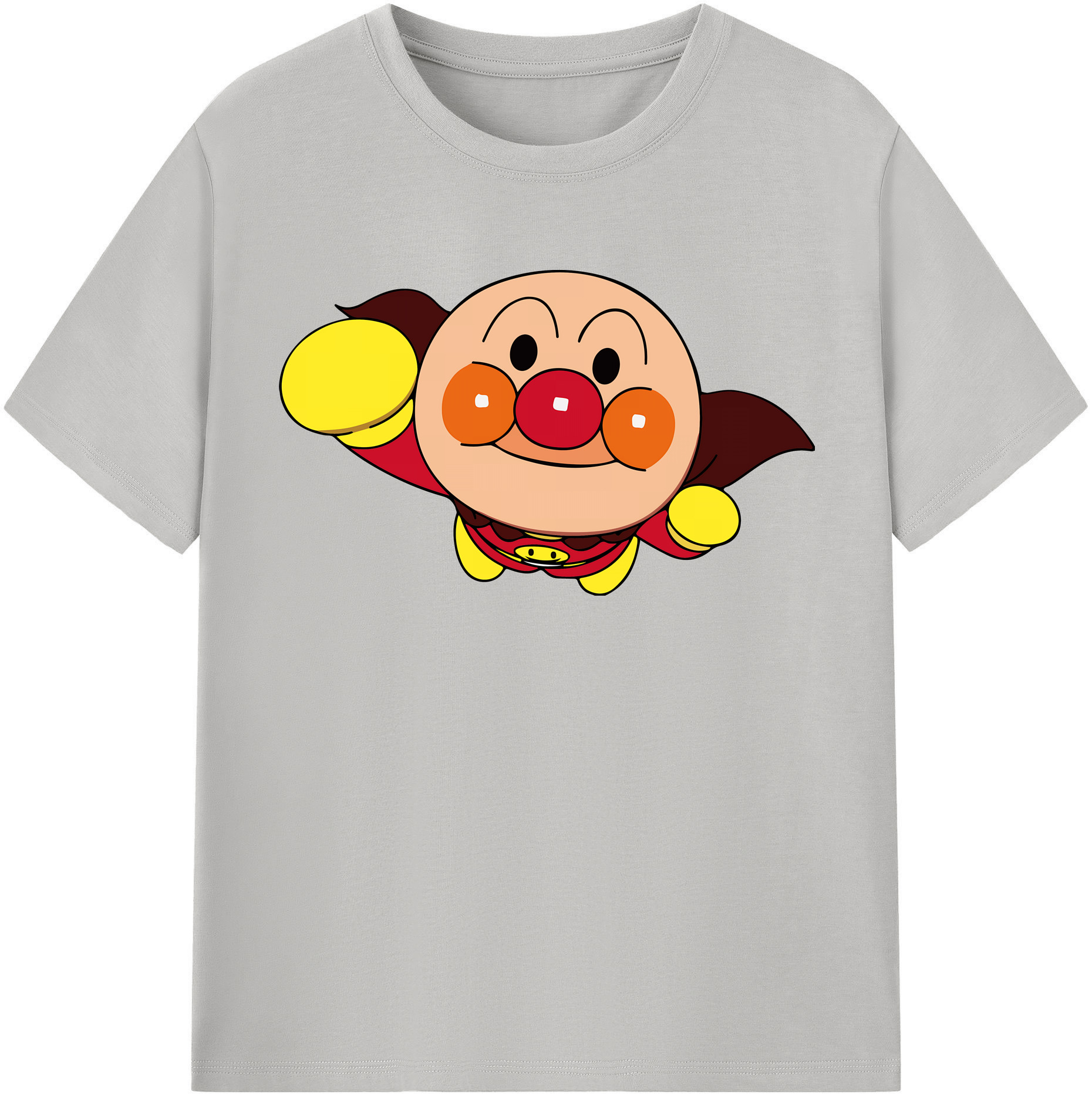 （画像用） アンパンマン Anpanman レディースカジュアルプリントTシャツ（綿100％）