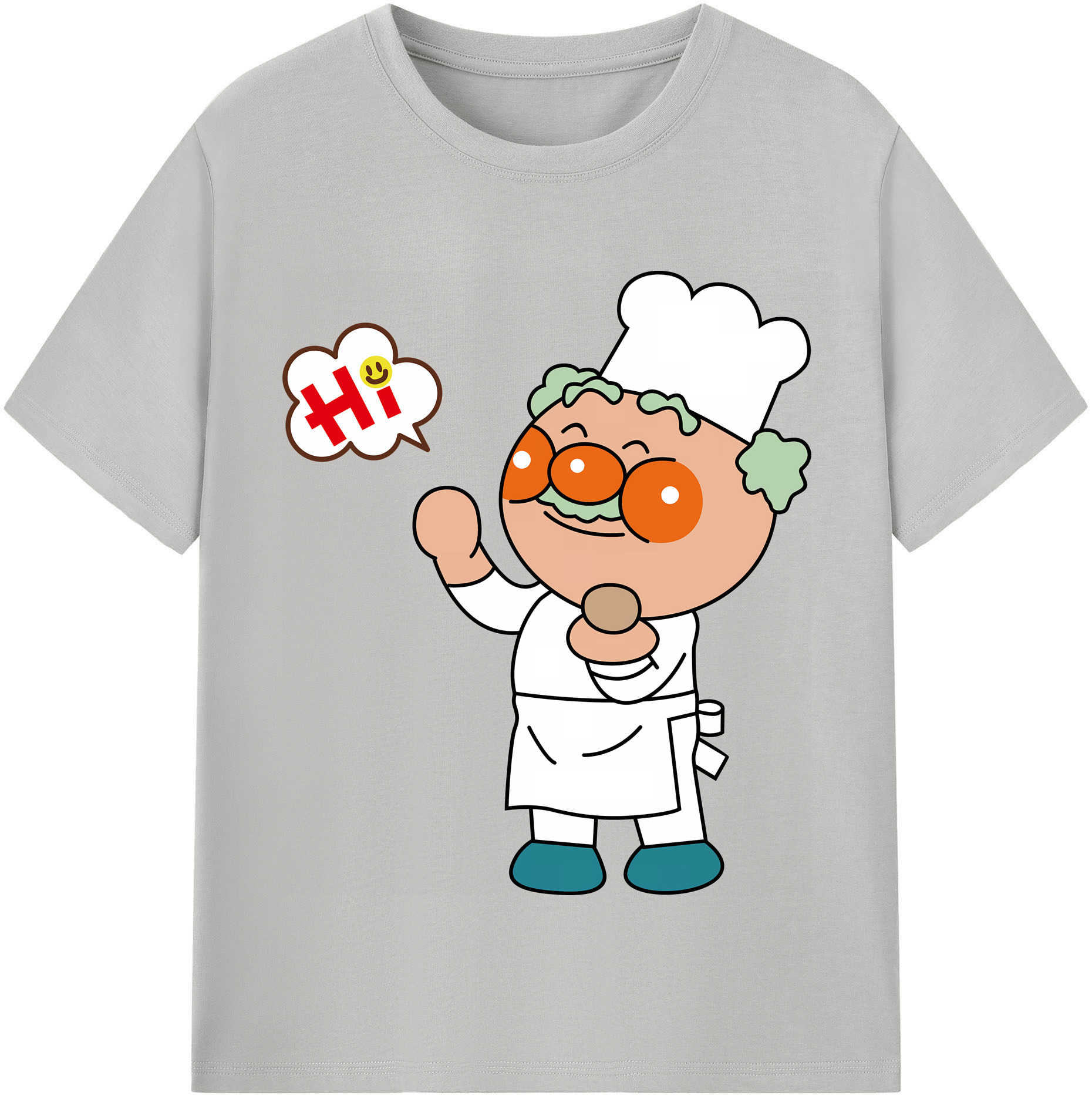 （画像用） アンパンマン Anpanman レディースカジュアルプリントTシャツ（綿100％）