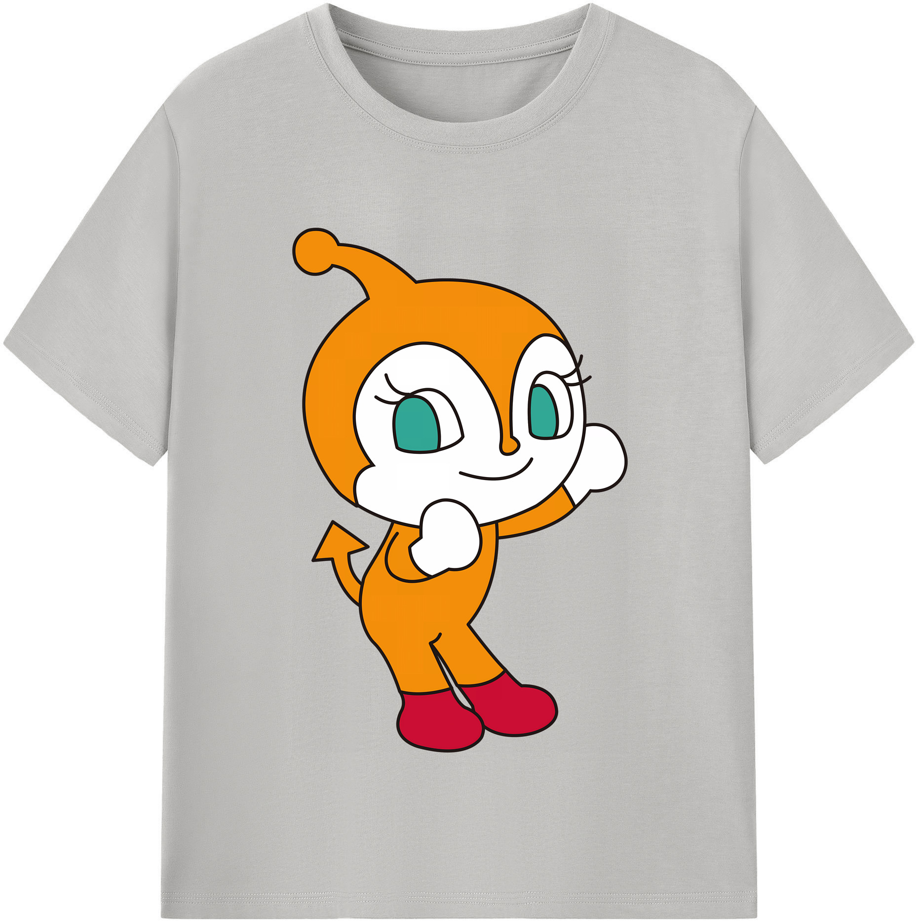 （画像用） アンパンマン Anpanman レディースカジュアルプリントTシャツ（綿100％）