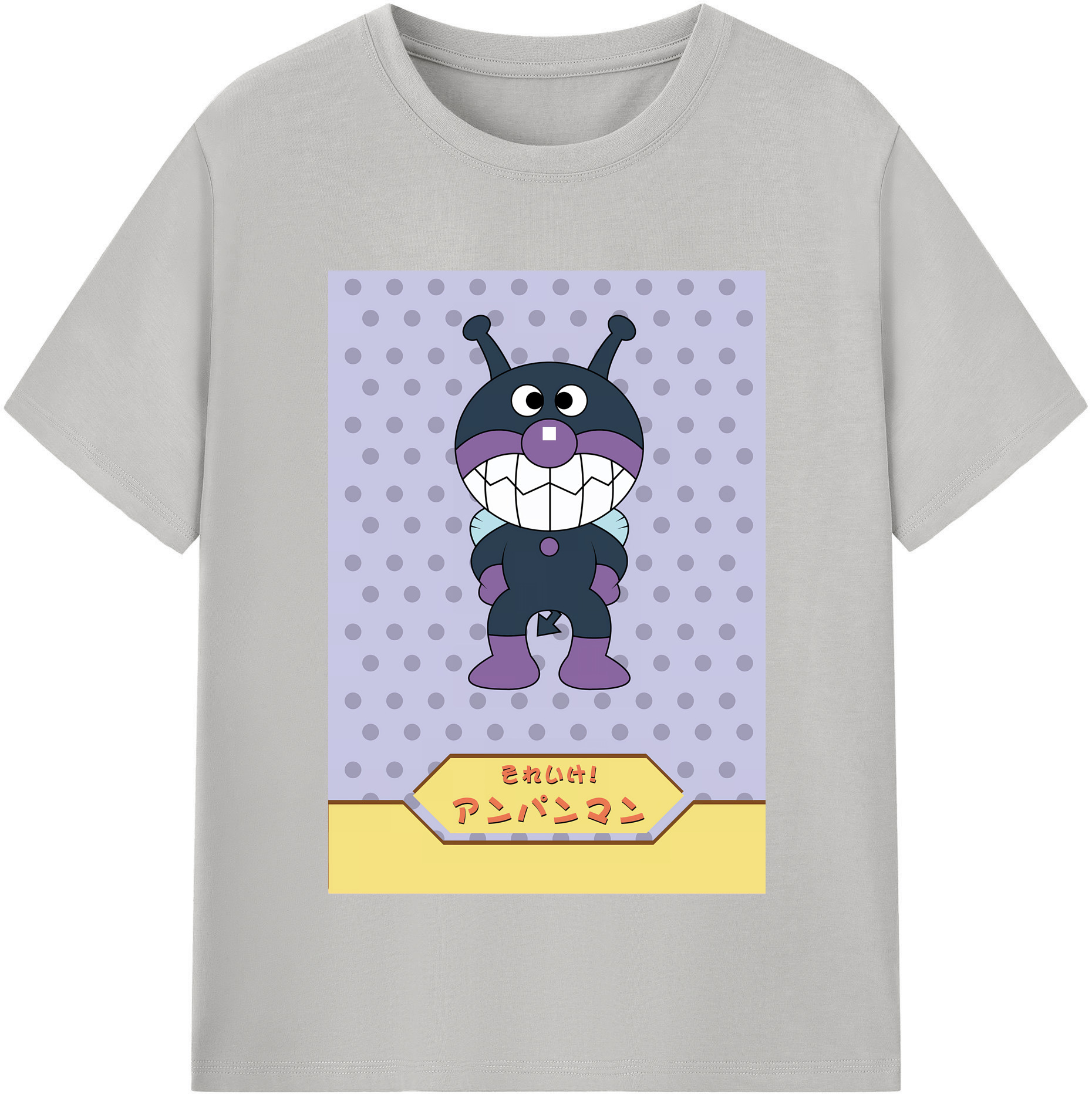 （画像用） アンパンマン Anpanman レディースカジュアルプリントTシャツ（綿100％）