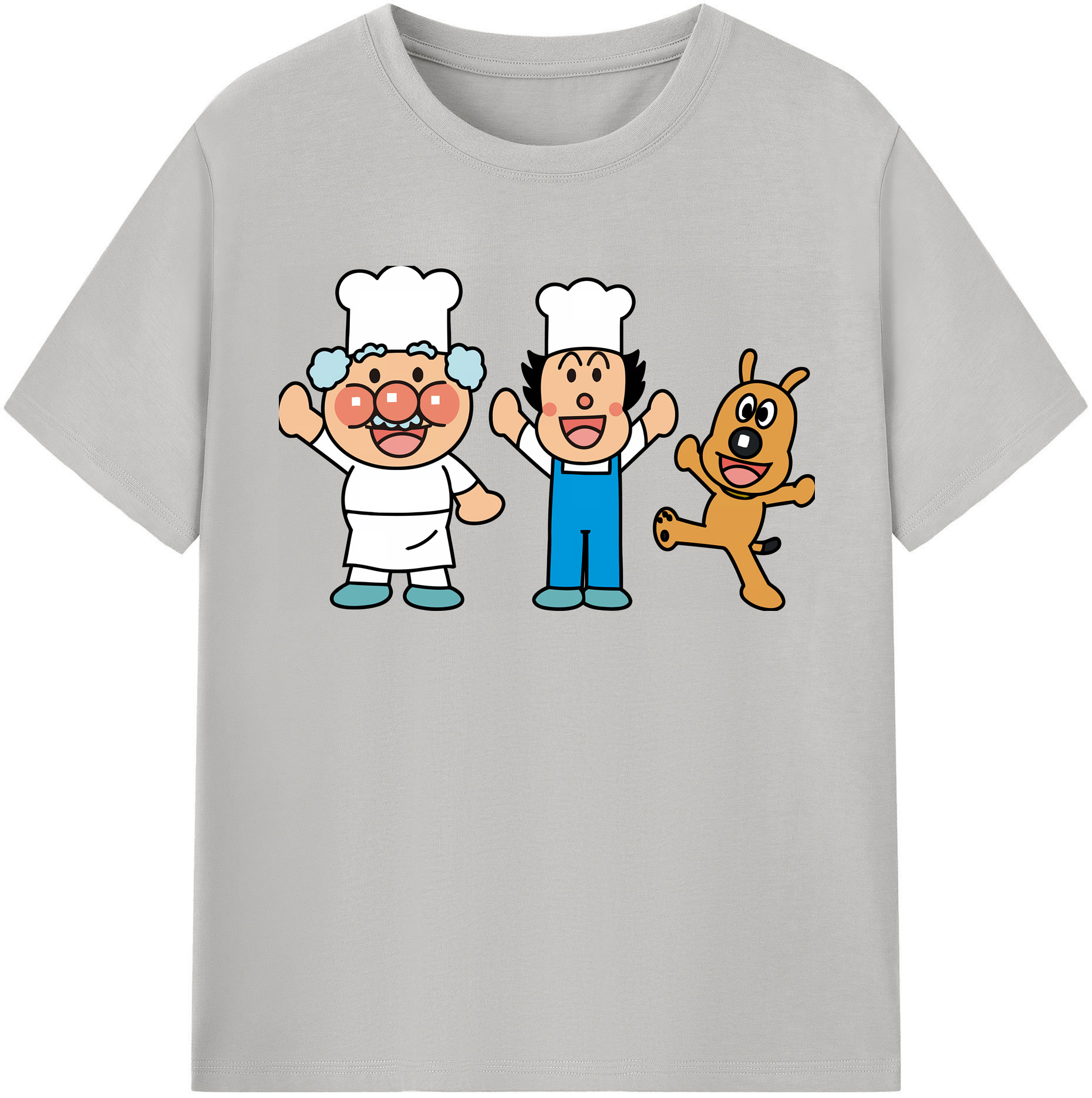 （画像用） アンパンマン Anpanman レディースカジュアルプリントTシャツ（綿100％）