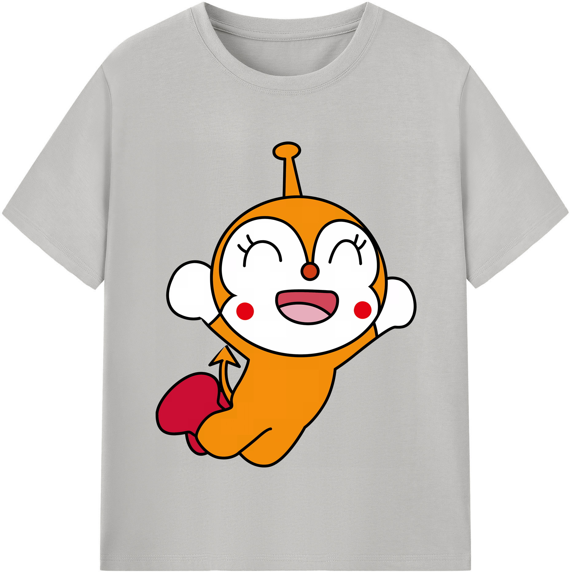 （画像用） アンパンマン Anpanman レディースカジュアルプリントTシャツ（綿100％）