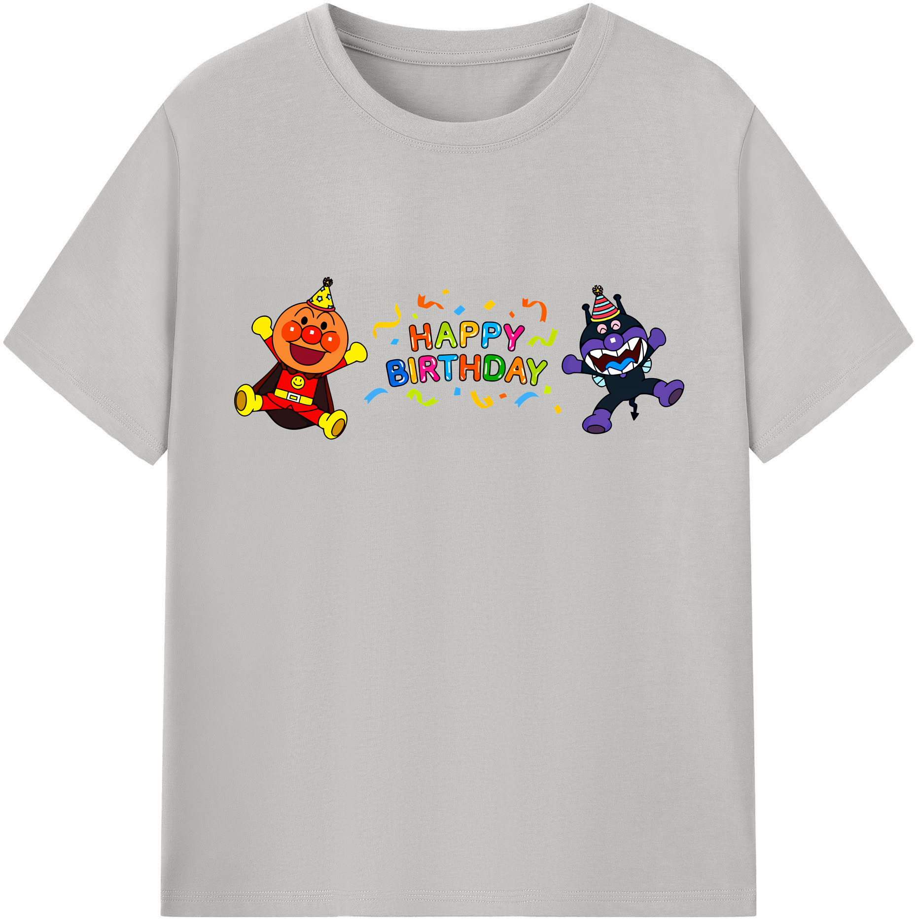（画像用） アンパンマン Anpanman レディースカジュアルプリントTシャツ（綿100％）