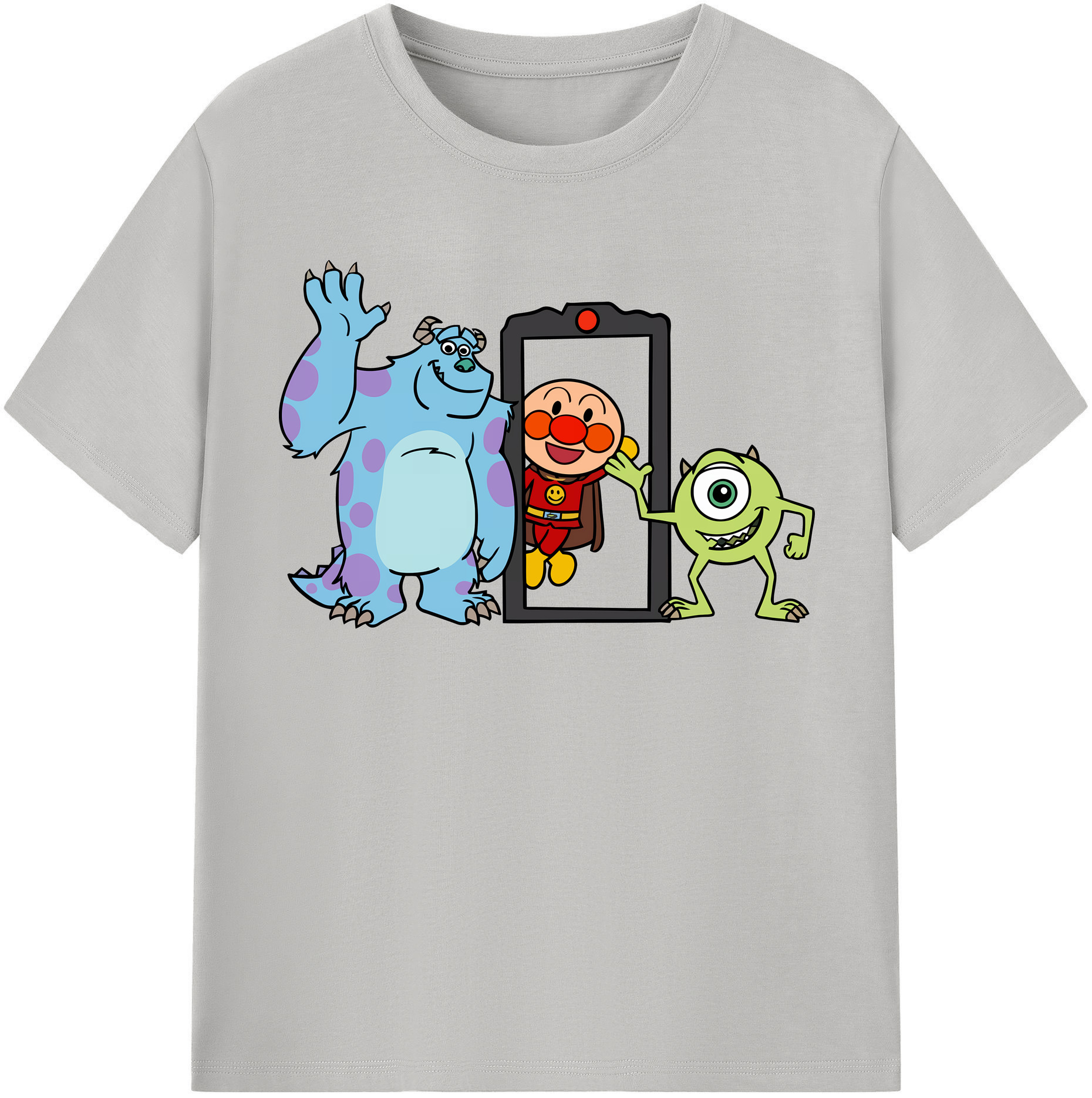（画像用） アンパンマン Anpanman レディースカジュアルプリントTシャツ（綿100％）